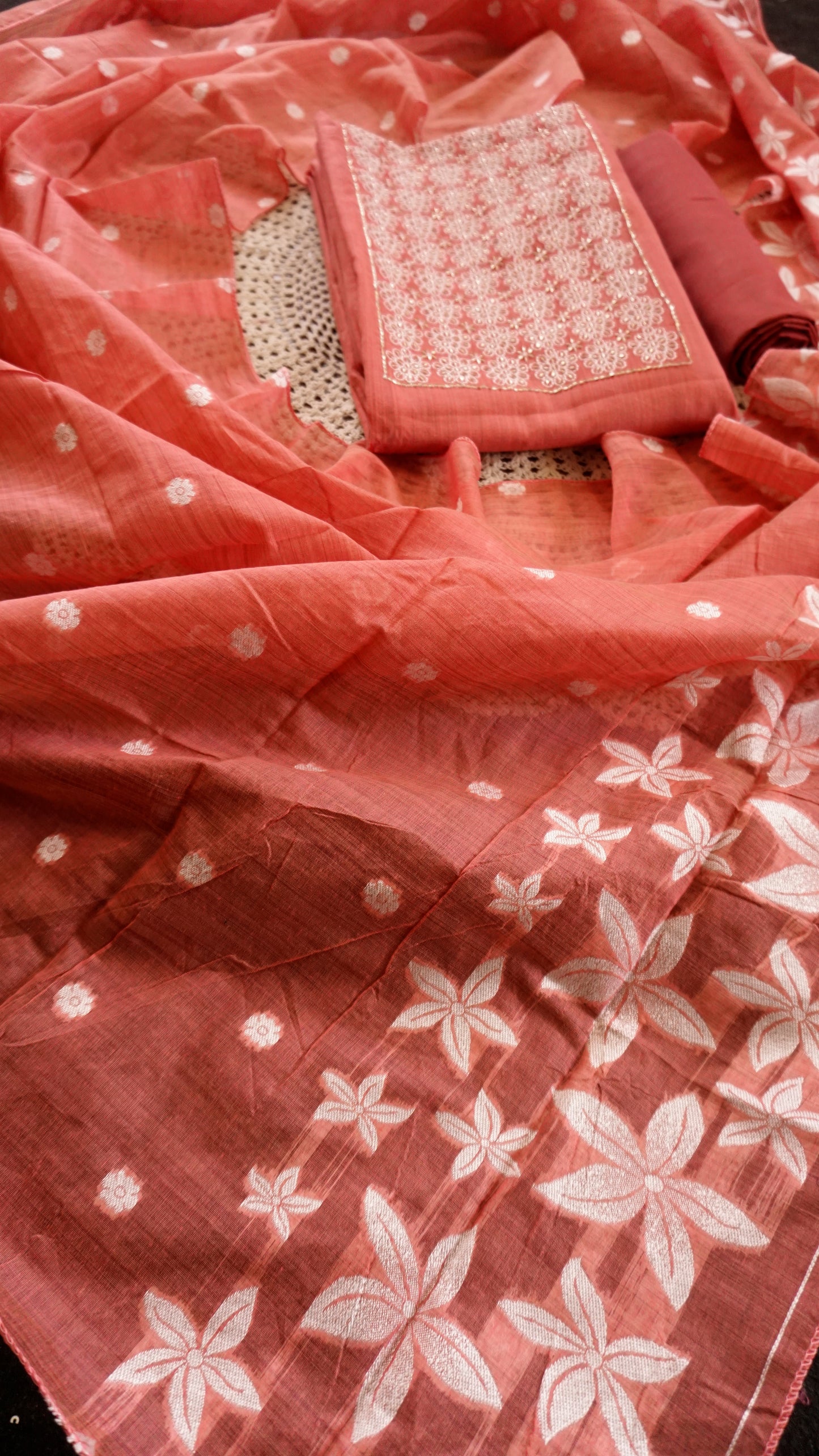 Premium Cotton Unstitched Salwar Set [GUF27]