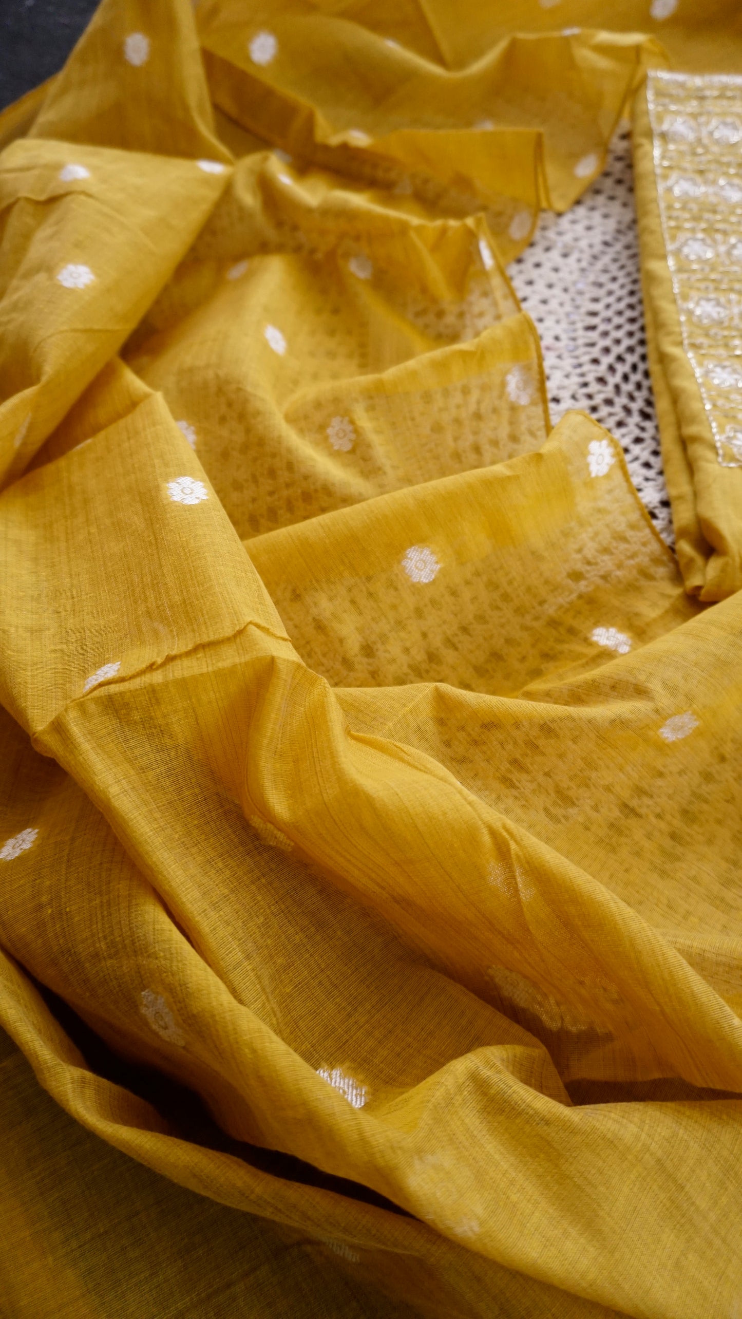 Premium Cotton Unstitched Salwar Set [GUF90]