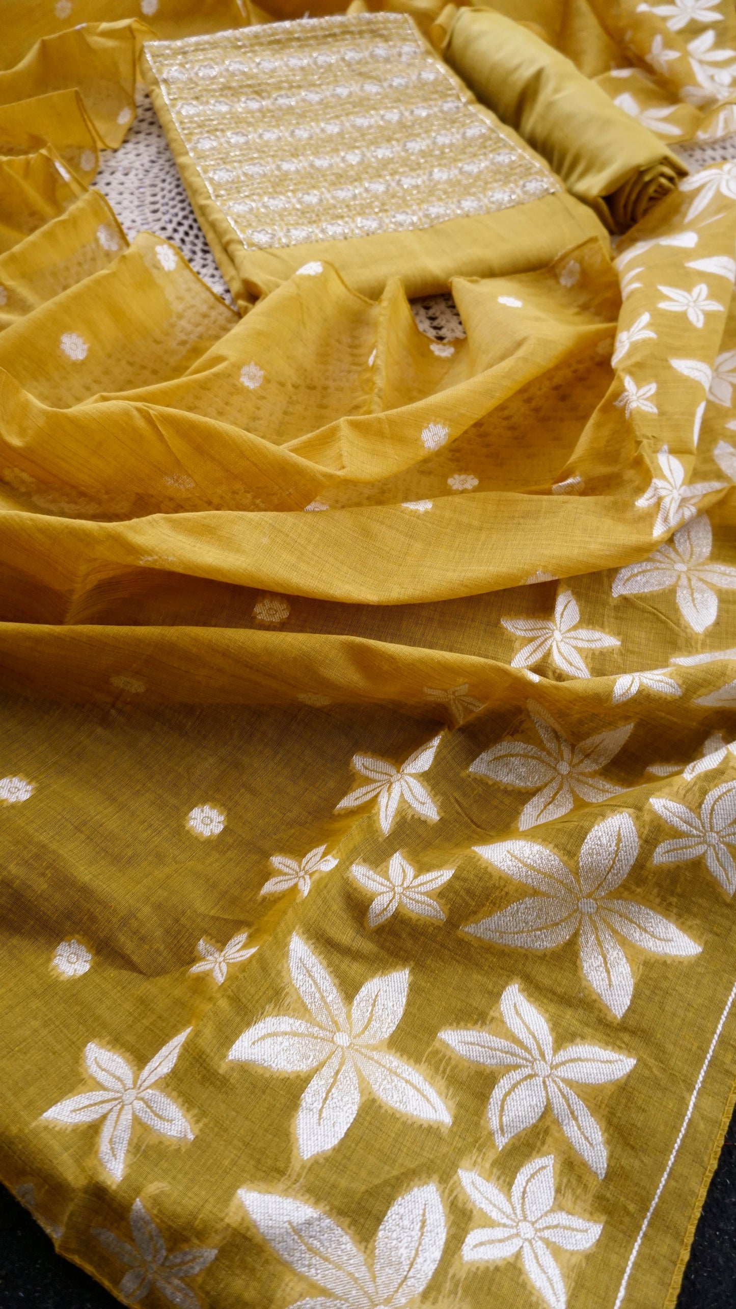 Premium Cotton Unstitched Salwar Set [GUF90]