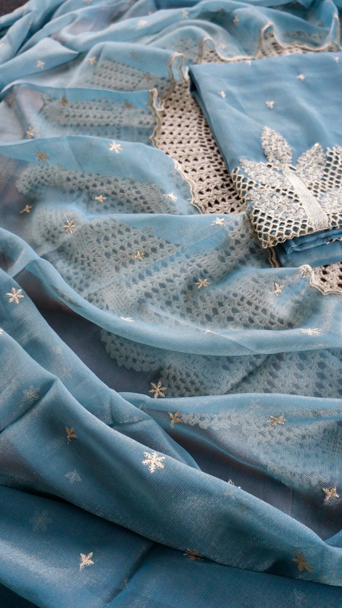Soft Organza Unstitched Salwar Set [GUF48]