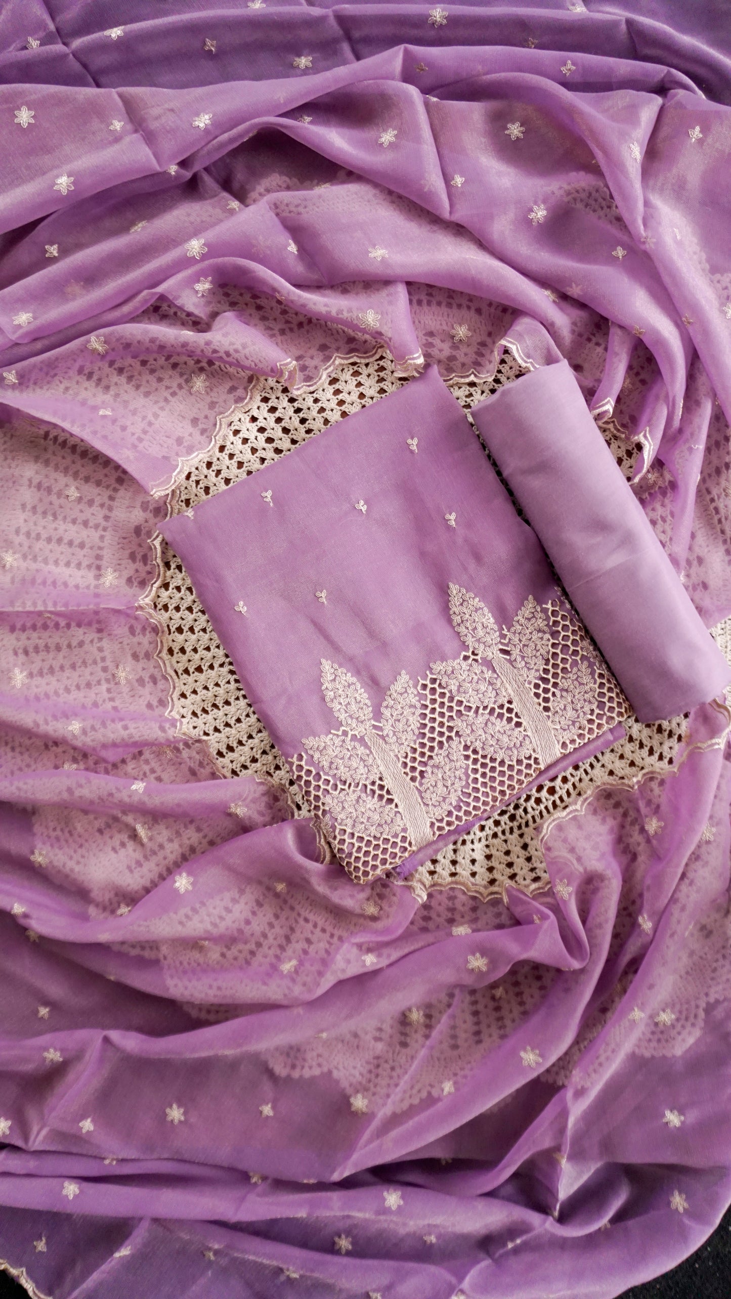 Soft Organza Unstitched Salwar Set [GUF50]