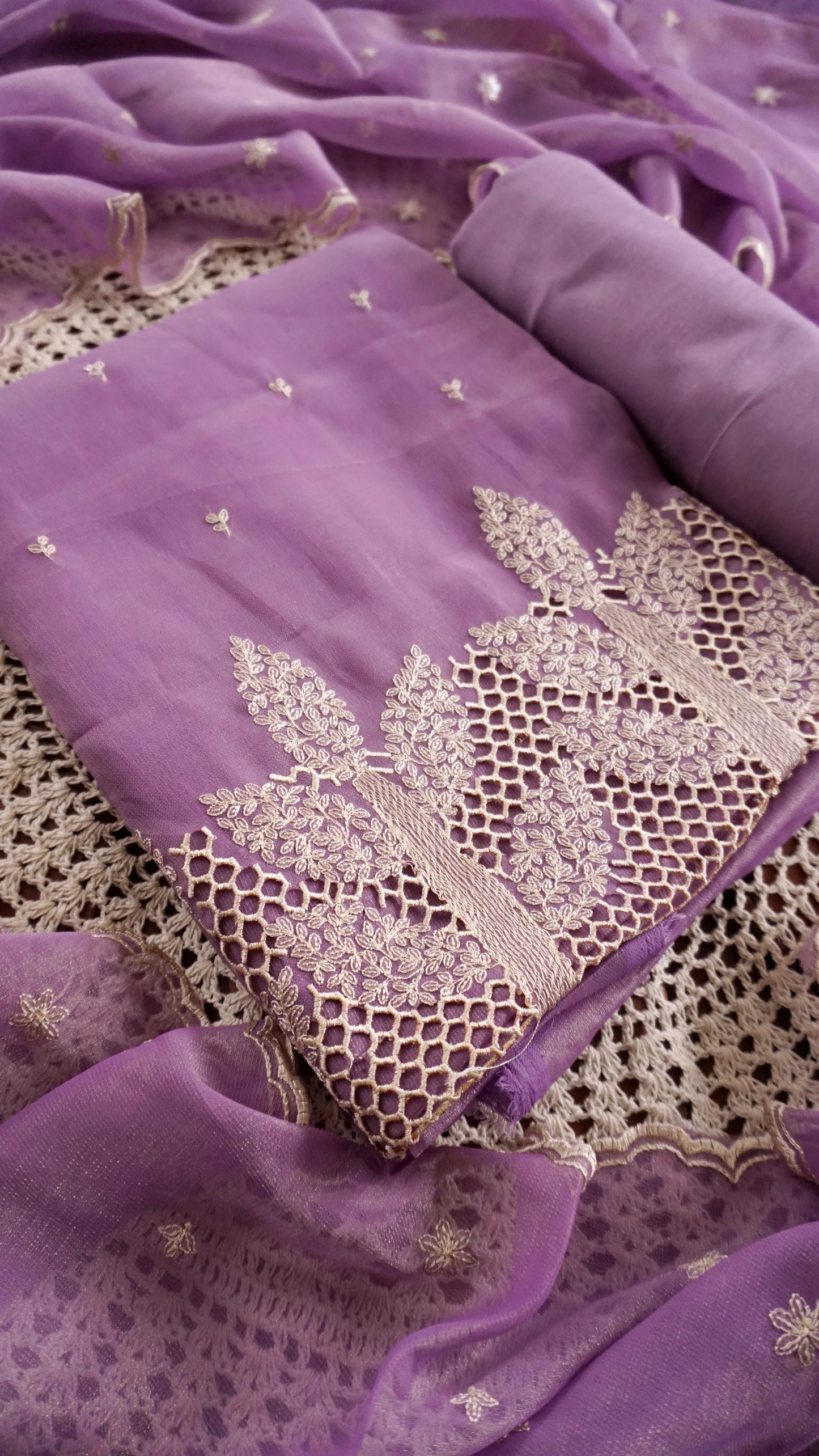 Soft Organza Unstitched Salwar Set [GUF50]