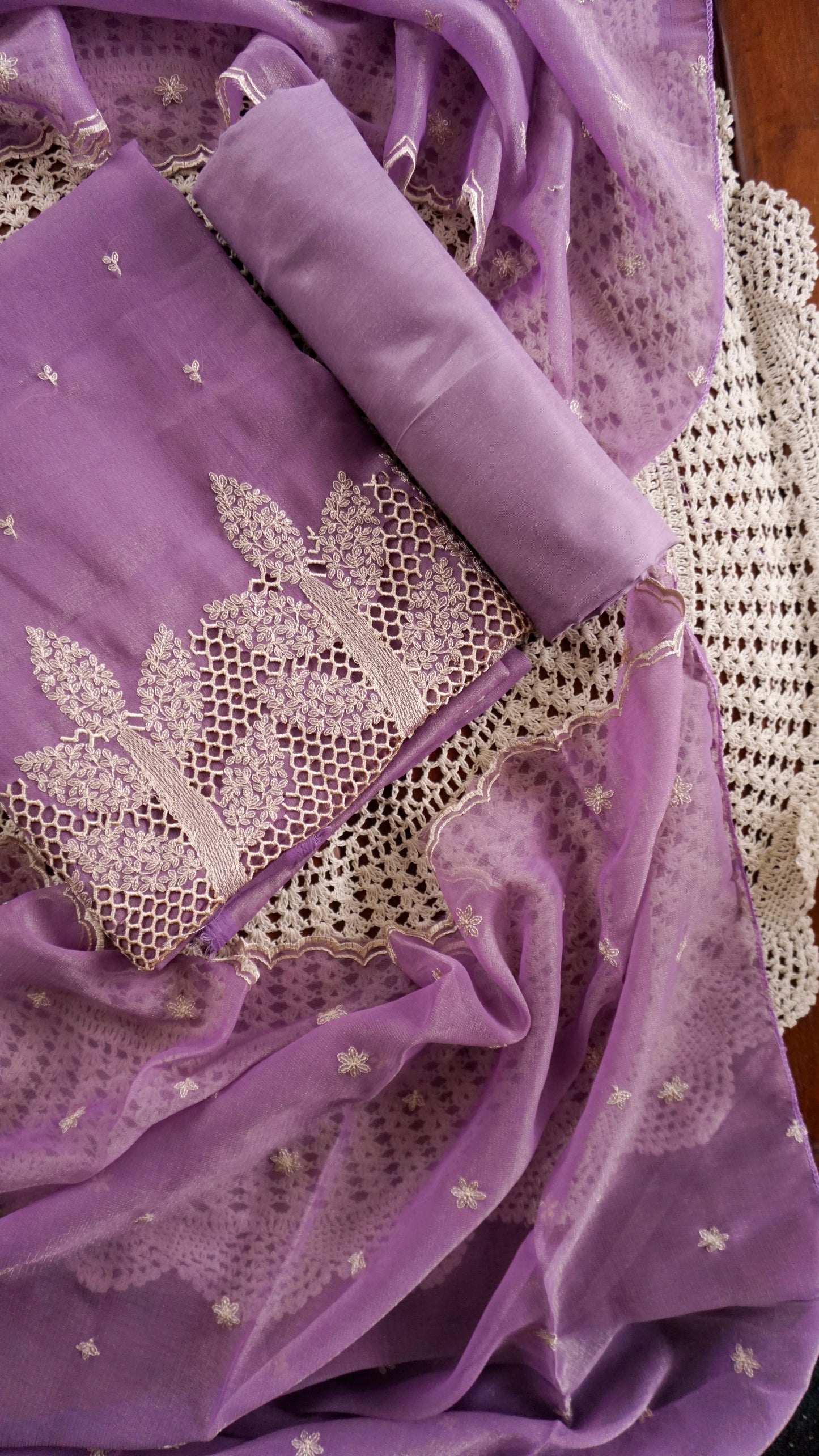 Soft Organza Unstitched Salwar Set [GUF50]