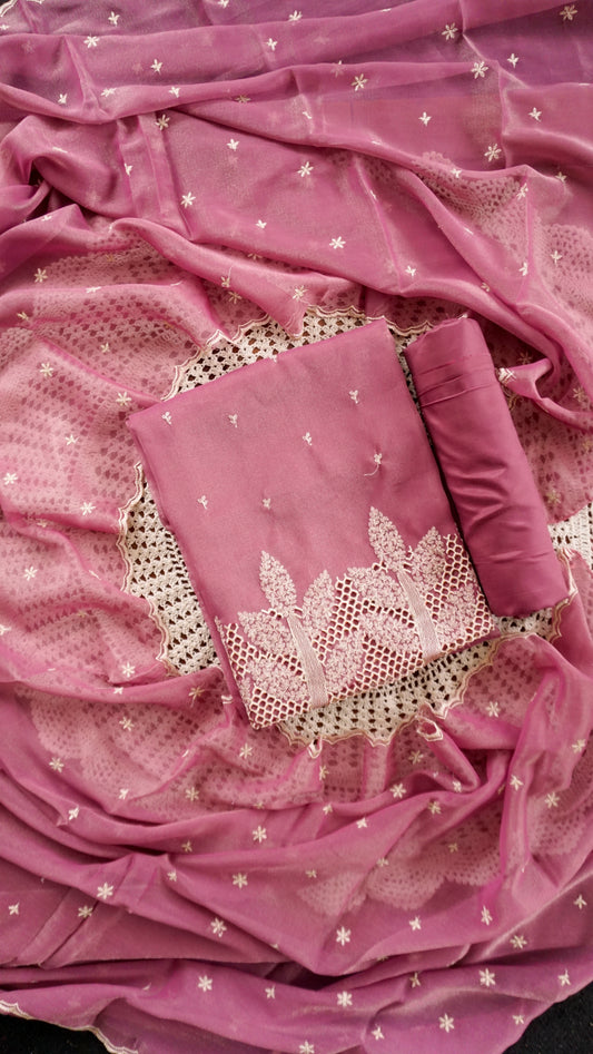 Soft Organza Unstitched Salwar Set [GUF47]