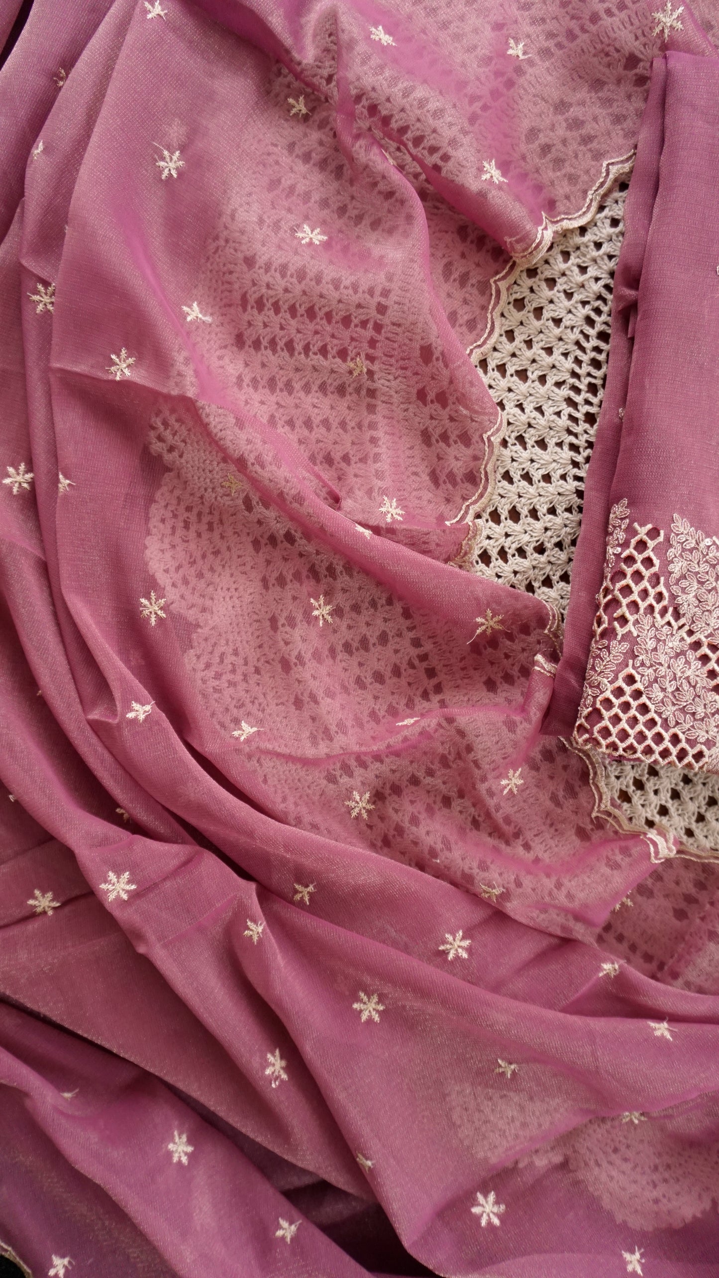 Soft Organza Unstitched Salwar Set [GUF47]