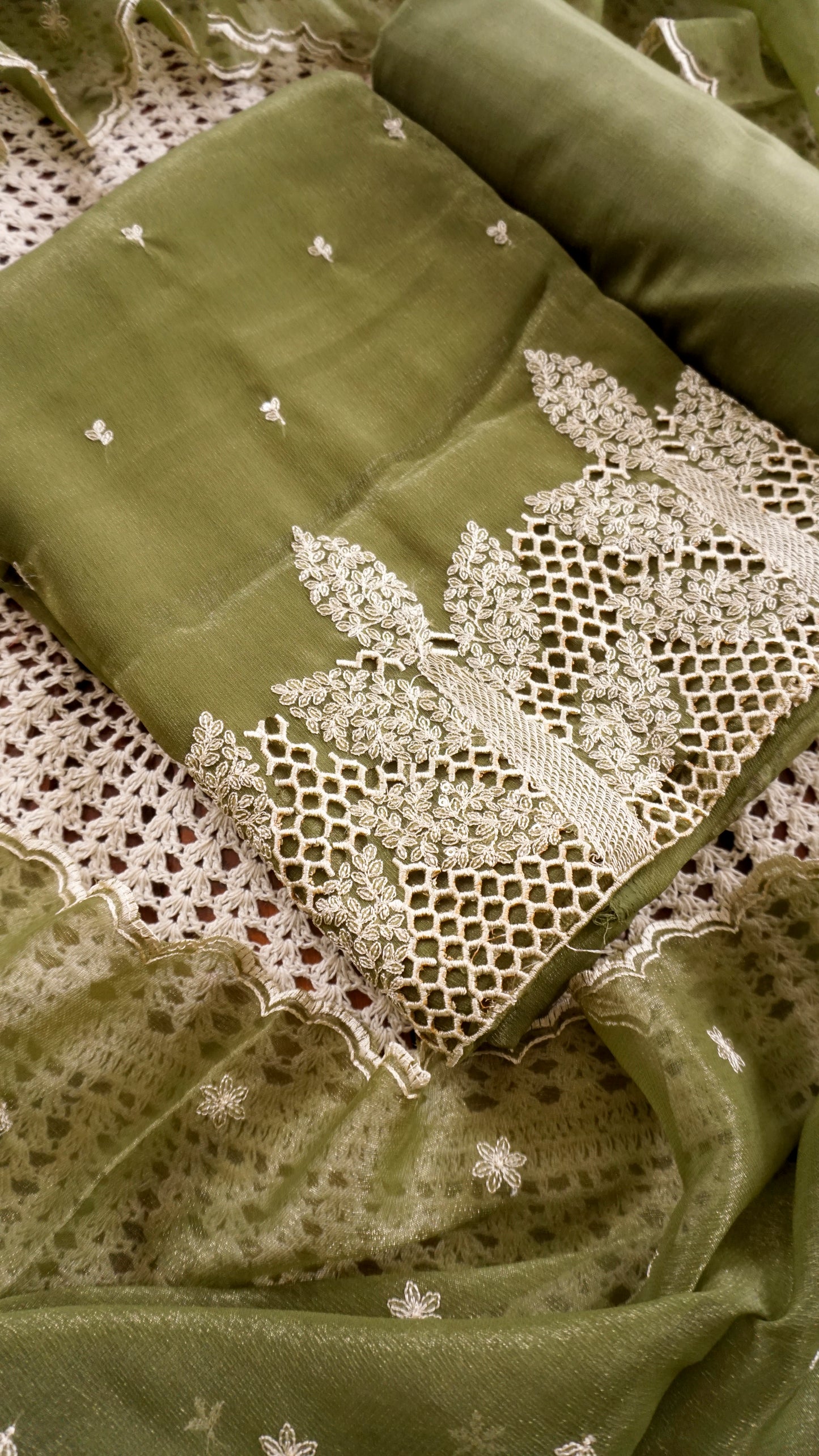 Soft Organza Unstitched Salwar Set [GUF49]