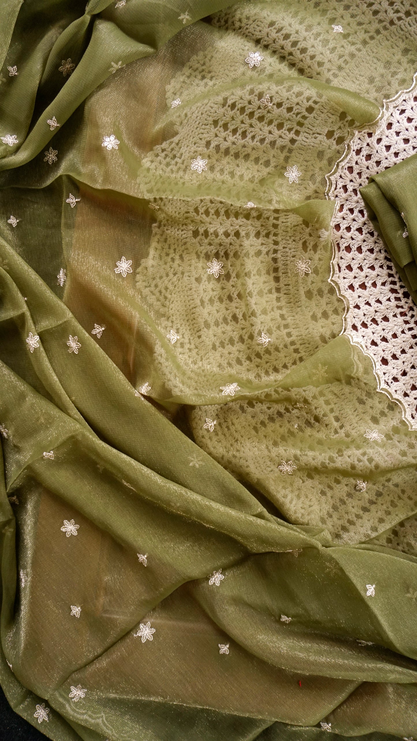 Soft Organza Unstitched Salwar Set [GUF49]