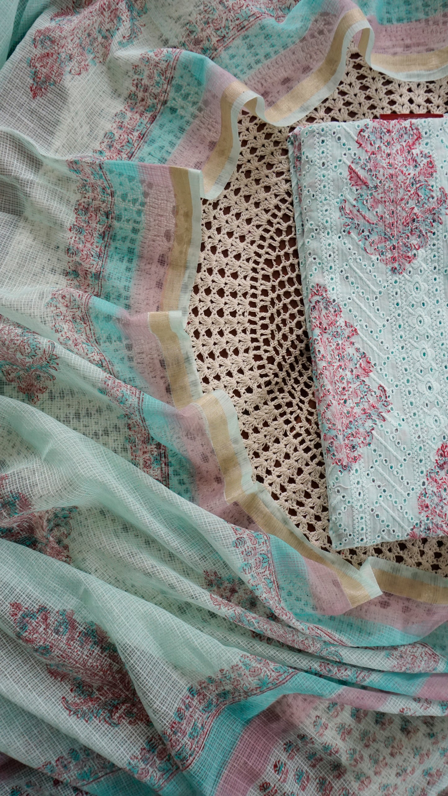 Unstitched Cotton Salwar Set[GUF36]