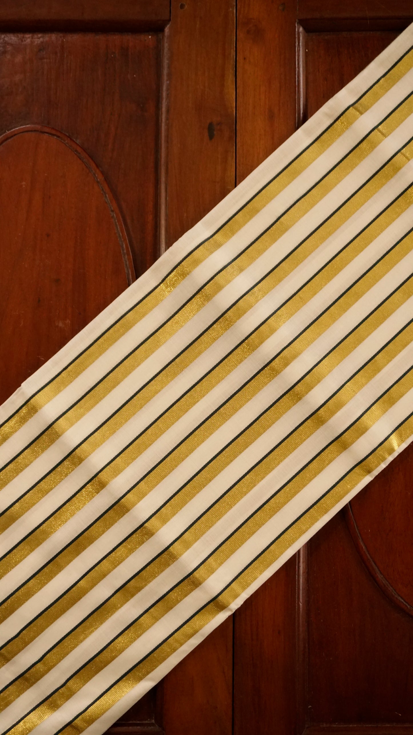 Handloom Striped Cotton Saree [MC70]
