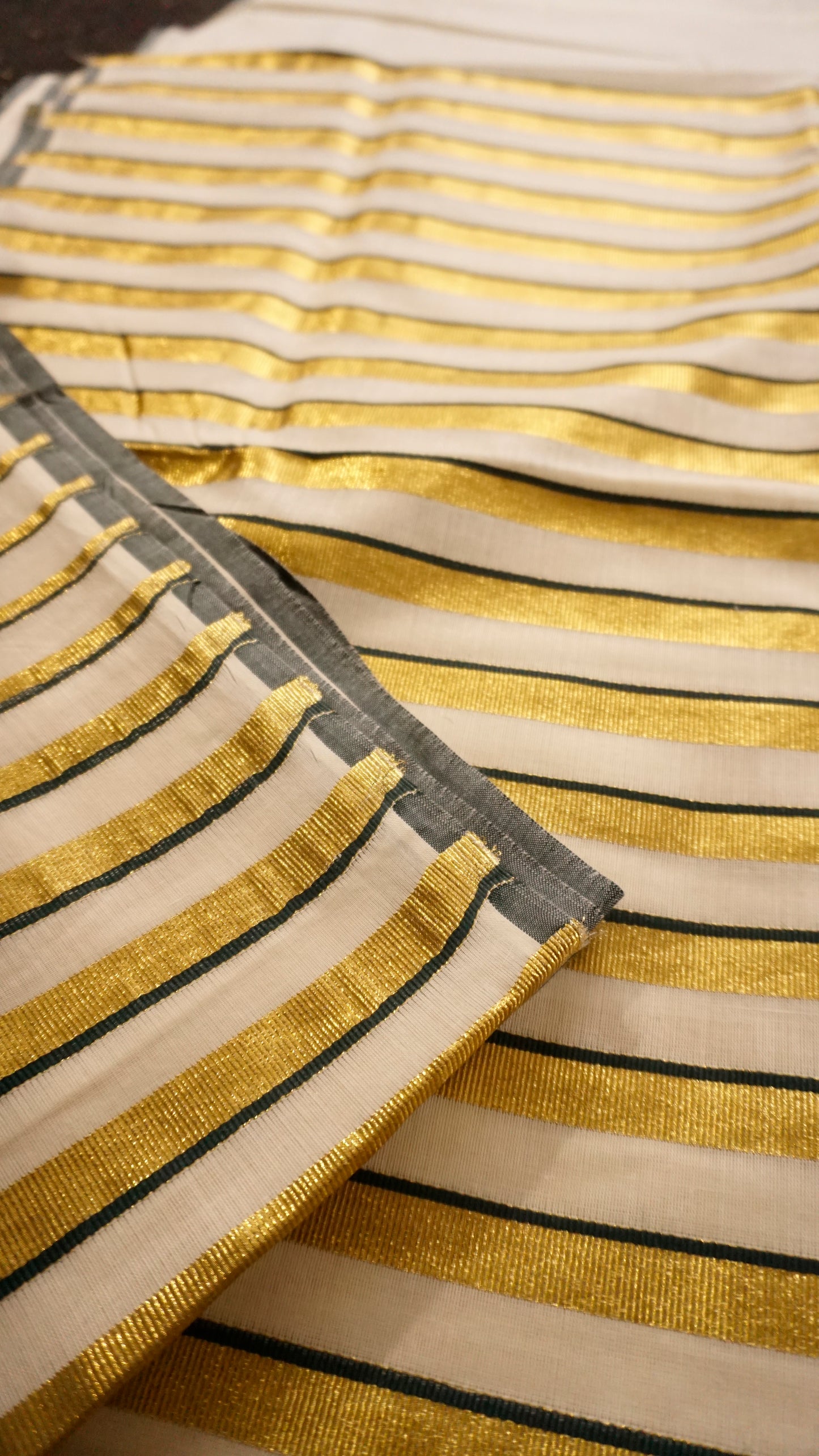 Handloom Striped Cotton Saree [MC70]