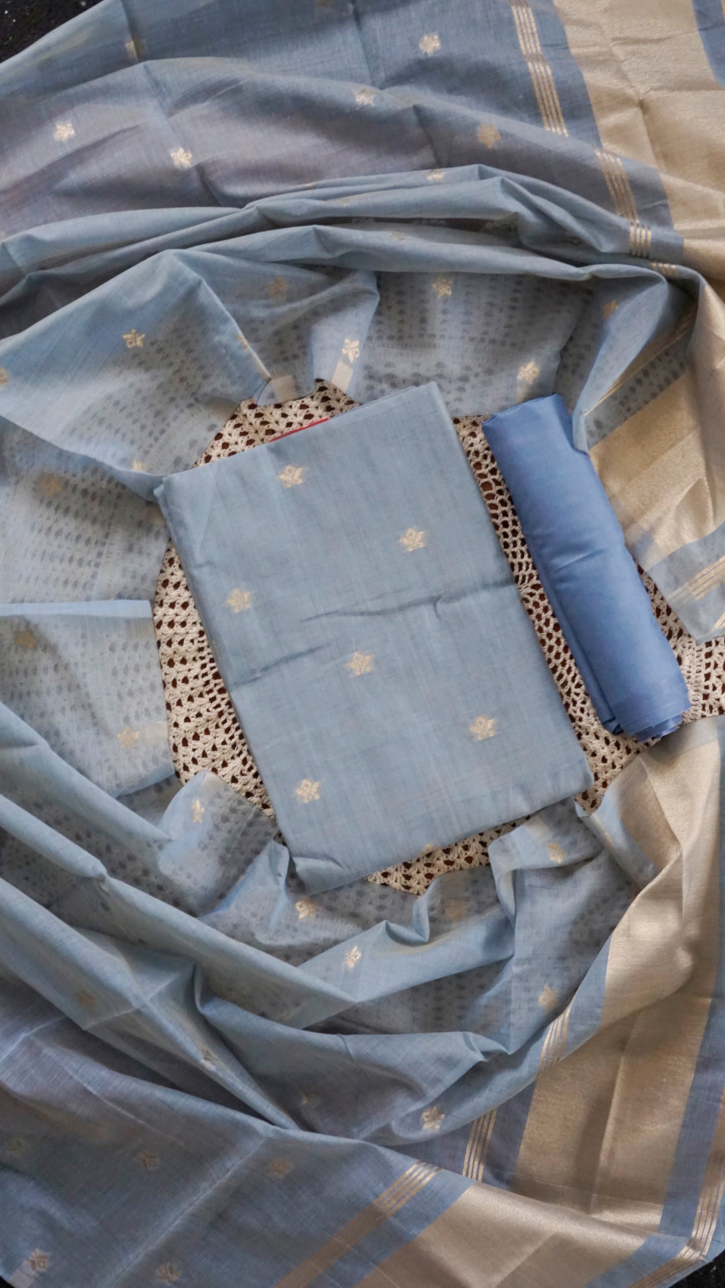 Premium Semi Silk Fabric Unstitched Salwar Set [GUG69]
