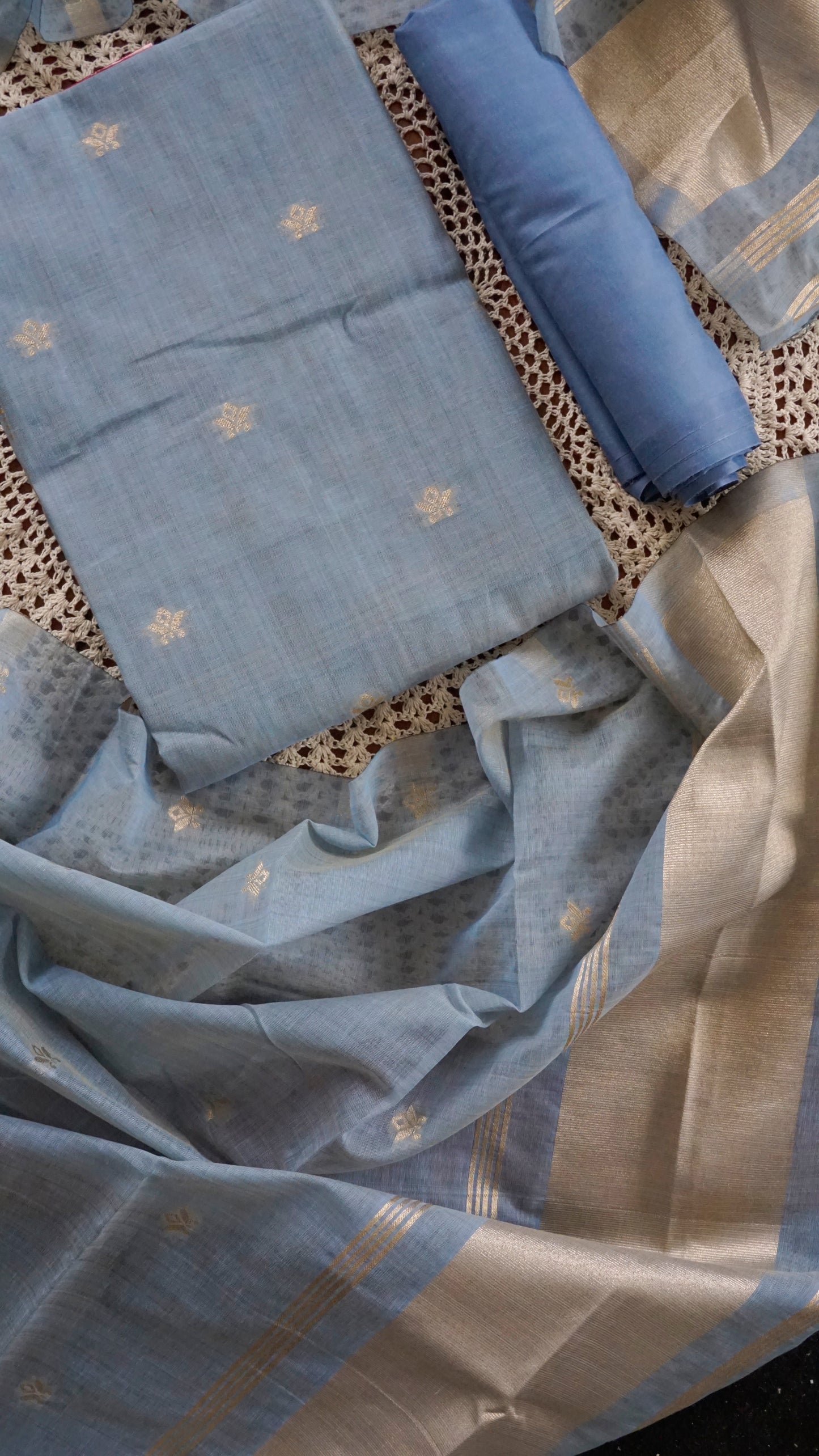 Premium Semi Silk Fabric Unstitched Salwar Set [GUG69]
