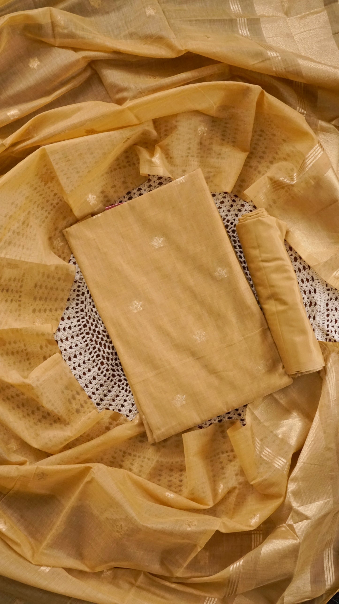 Premium Semi Silk Fabric Unstitched Salwar Set [GUG71]