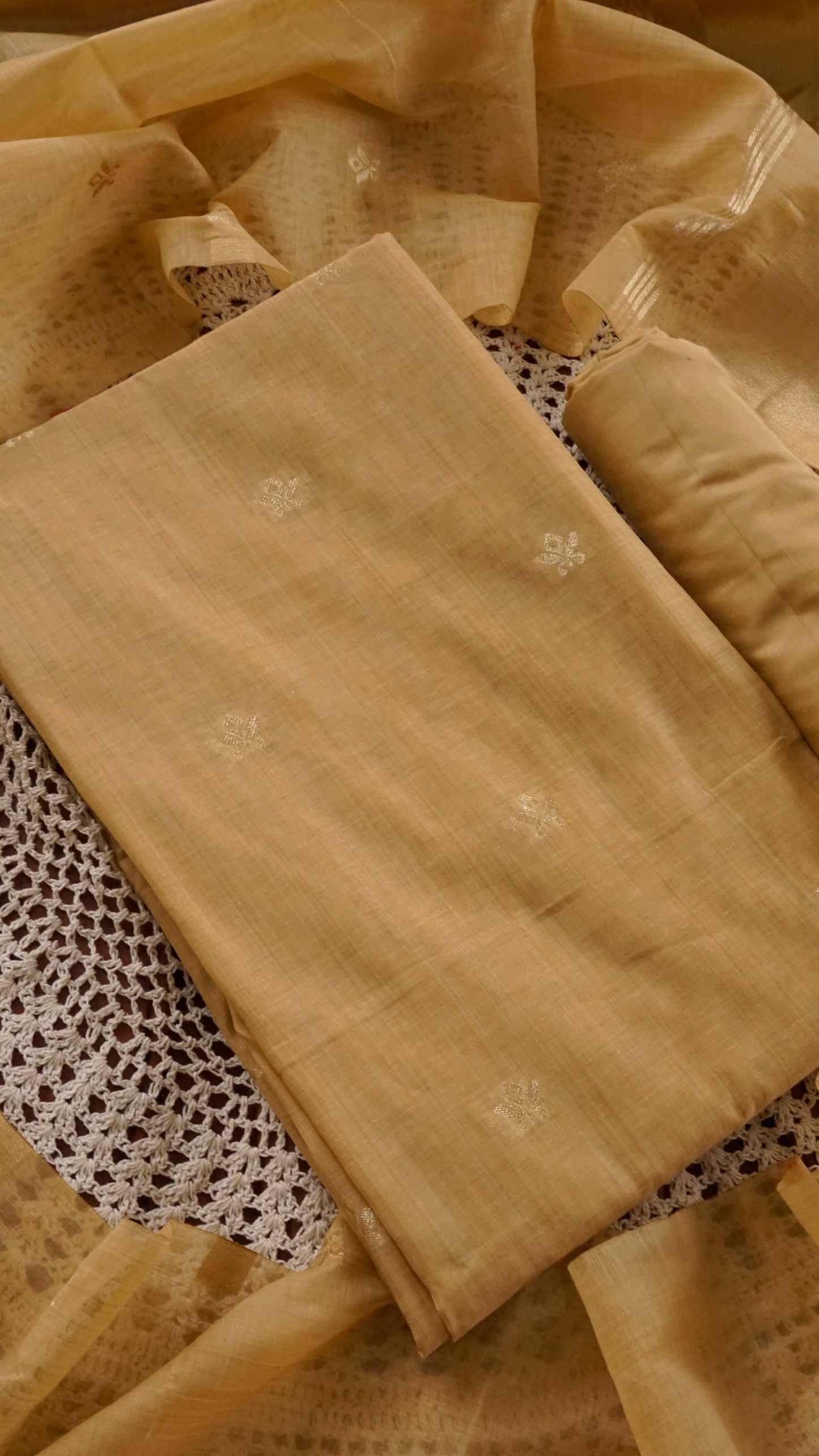 Premium Semi Silk Fabric Unstitched Salwar Set [GUG71]