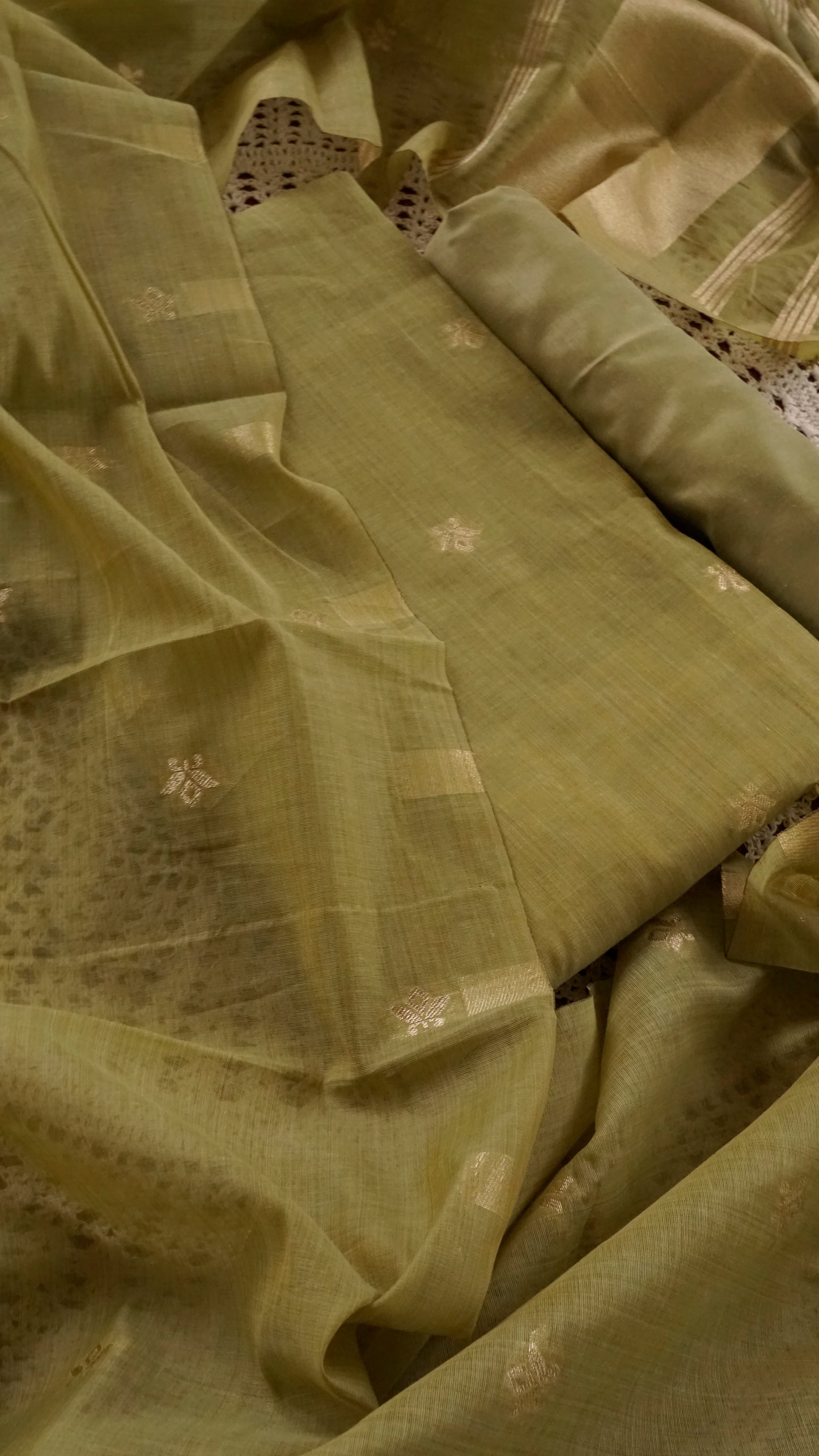 Premium Semi Silk Fabric Unstitched Salwar Set [GUG68]