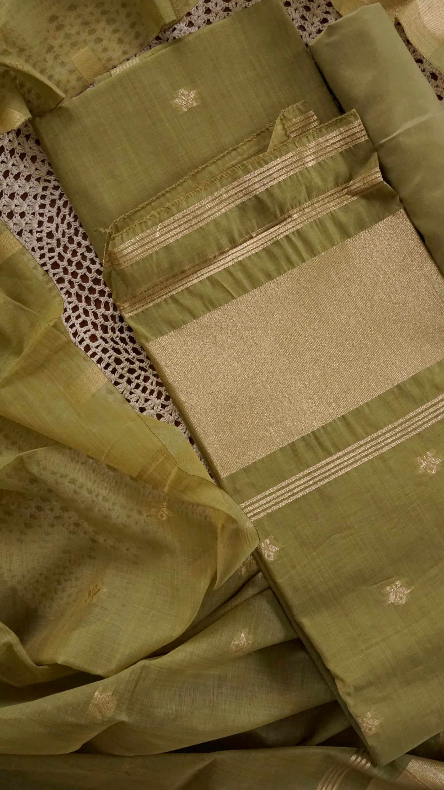 Premium Semi Silk Fabric Unstitched Salwar Set [GUG68]