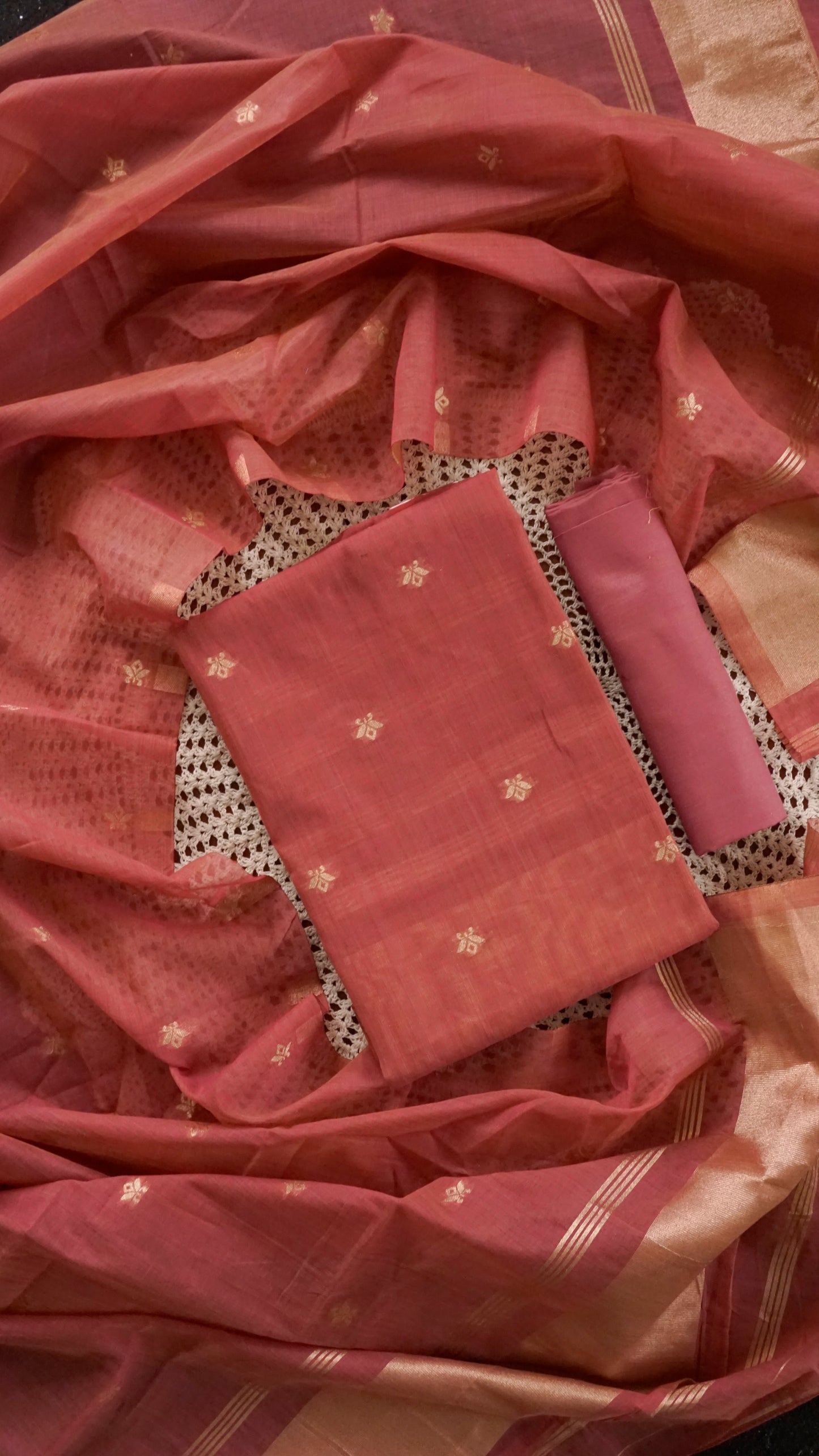 Premium Semi Silk Fabric Unstitched Salwar Set [GUG70]