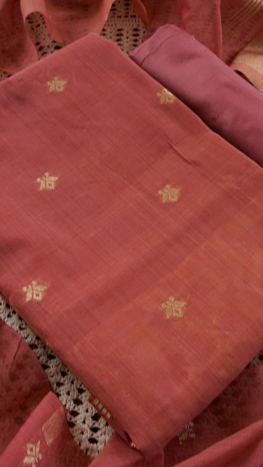 Premium Semi Silk Fabric Unstitched Salwar Set [GUG70]