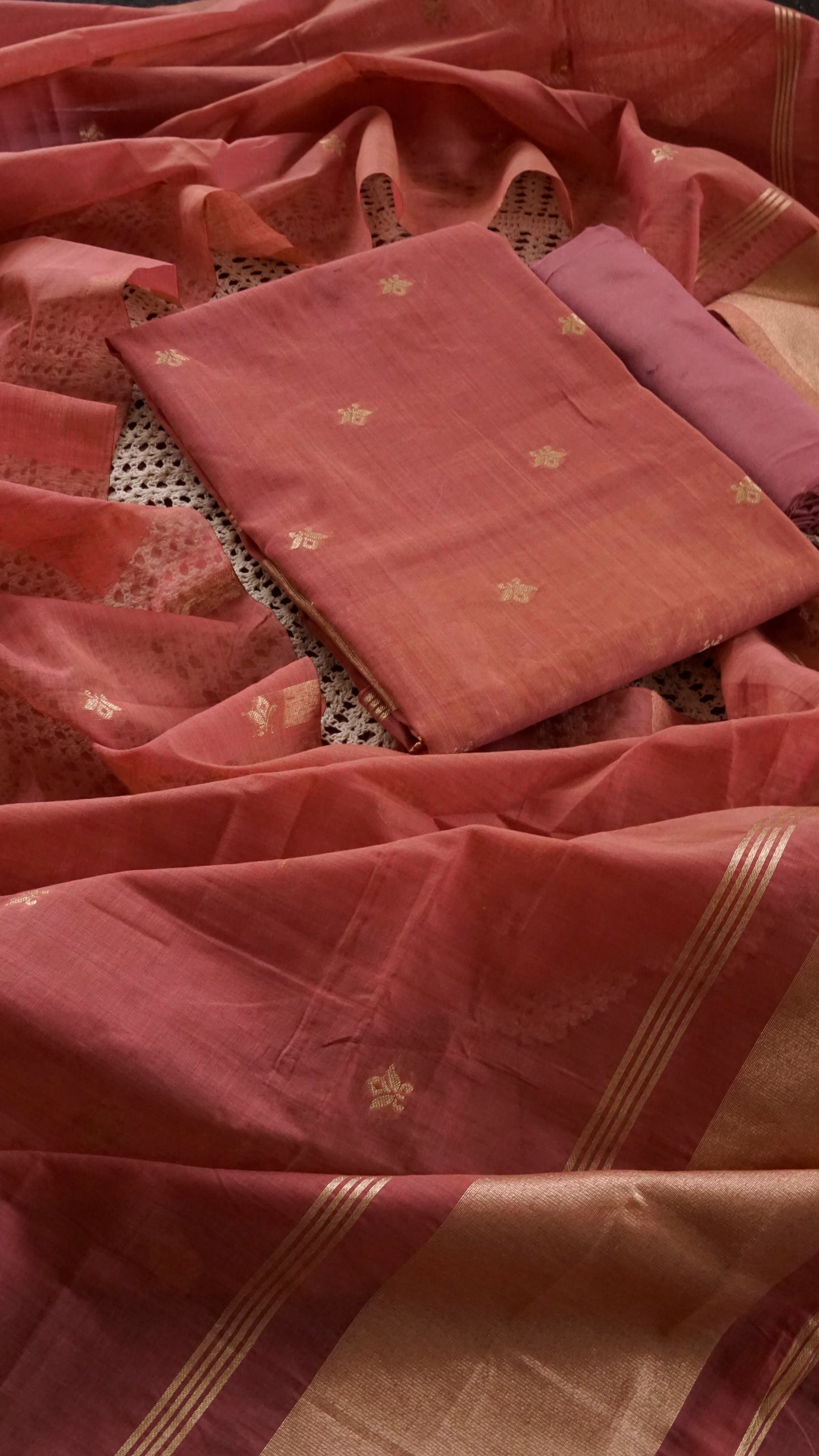 Premium Semi Silk Fabric Unstitched Salwar Set [GUG70]