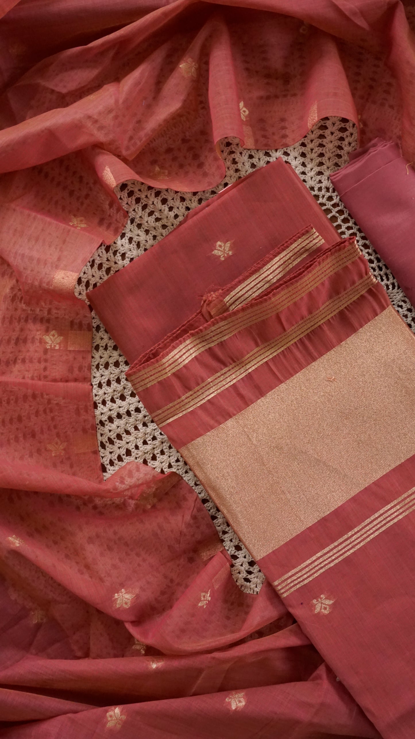Premium Semi Silk Fabric Unstitched Salwar Set [GUG70]