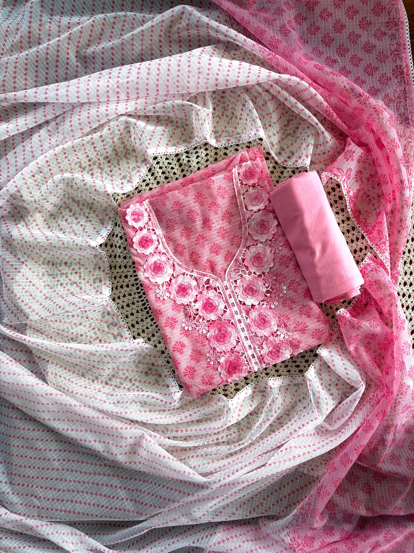 Elegant  Kota Doria Unstitched Salwar [GUE89]