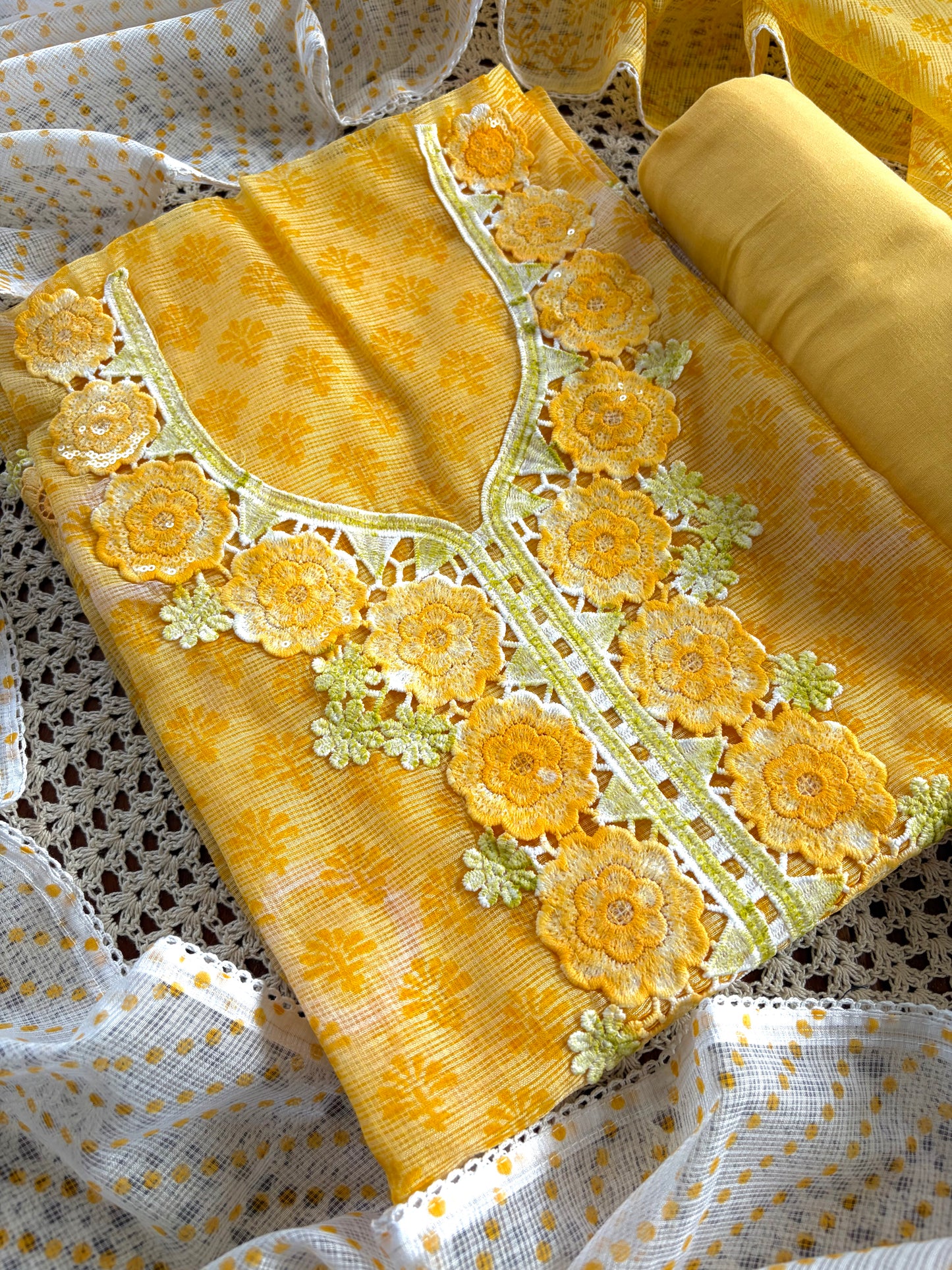 Elegant Kota Doria Unstitched Salwar [GUE88]