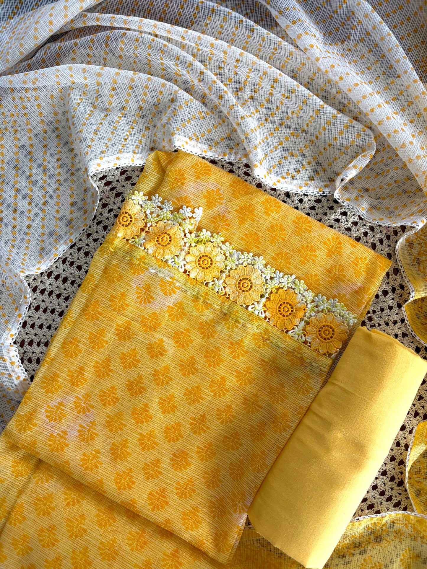 Elegant Kota Doria Unstitched Salwar [GUE88]