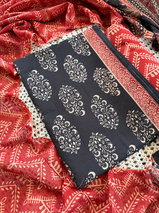 Elegant Printed Cotton Salwar Set - Daily Wear [GUE29]