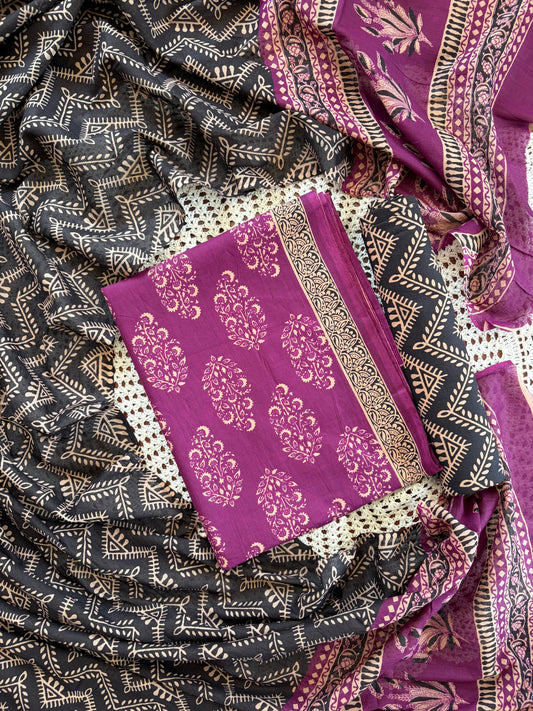 Elegant Printed Cotton Salwar Set - Daily Wear [GUE27]