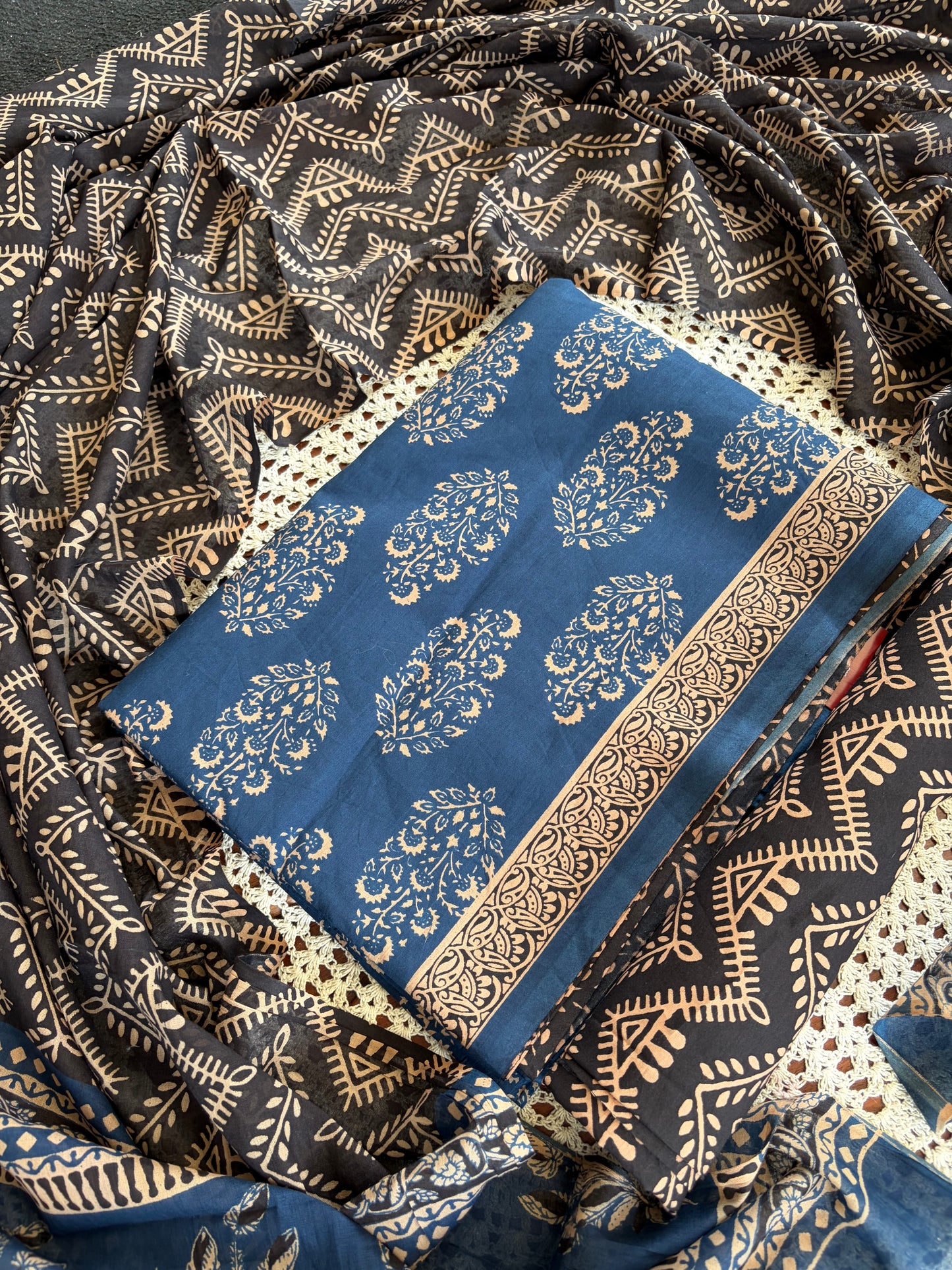 Elegant Printed Cotton Salwar Set - Daily Wear [GUE28]