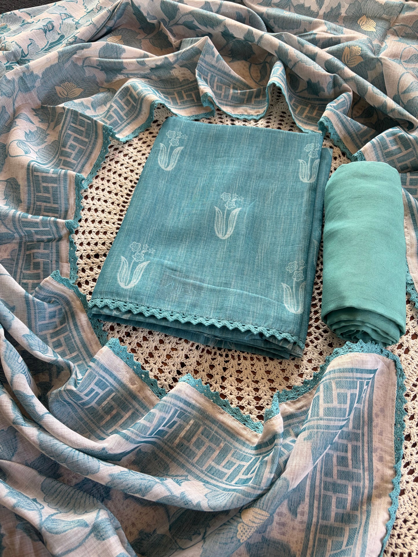 Elegant Printed Cotton Salwar Set - Daily Wear[GUE46]