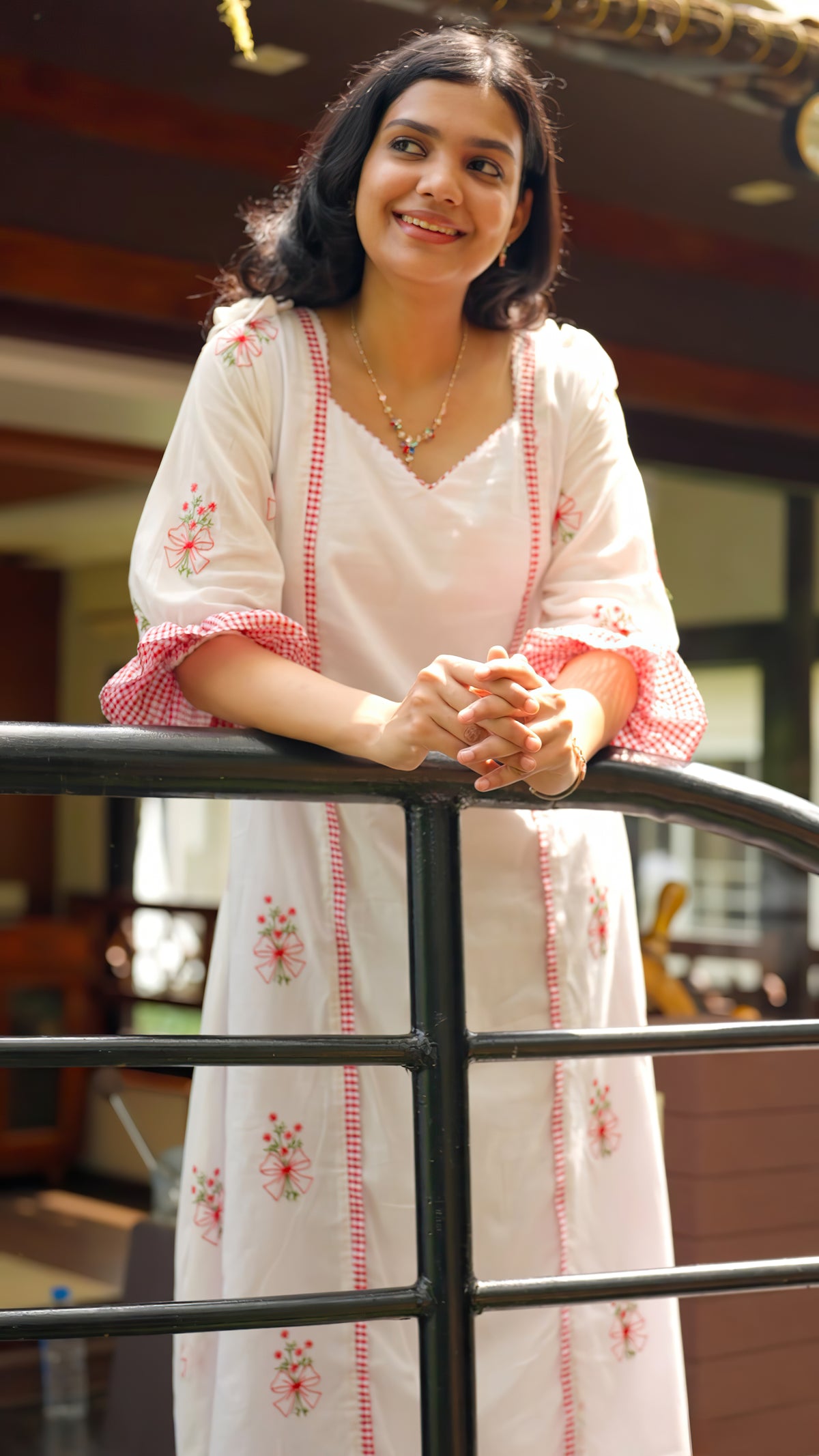 Christmas Special Embroidered Cotton Kurthi [AKW2]