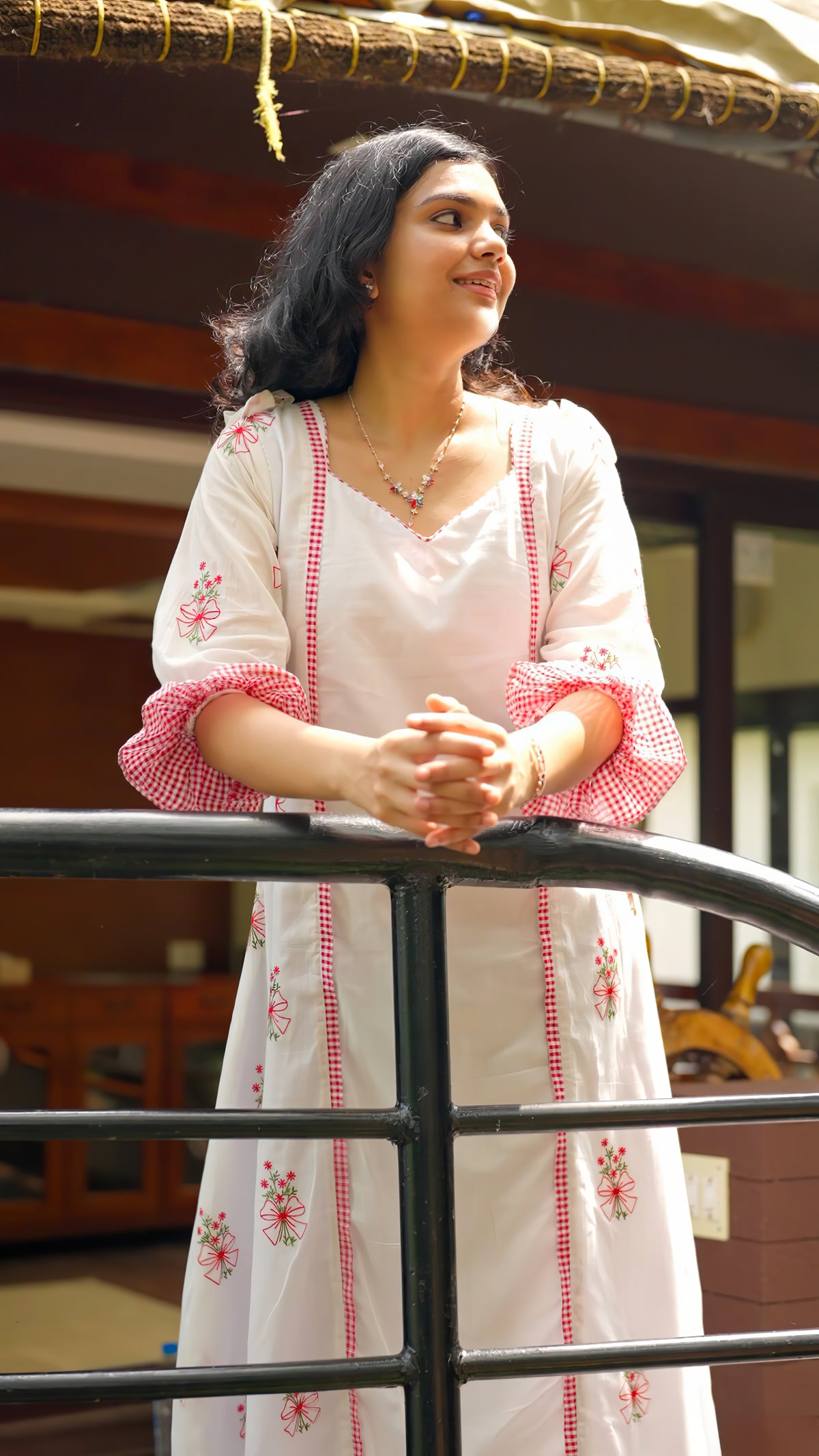 Christmas Special Embroidered Cotton Kurthi [AKW2]