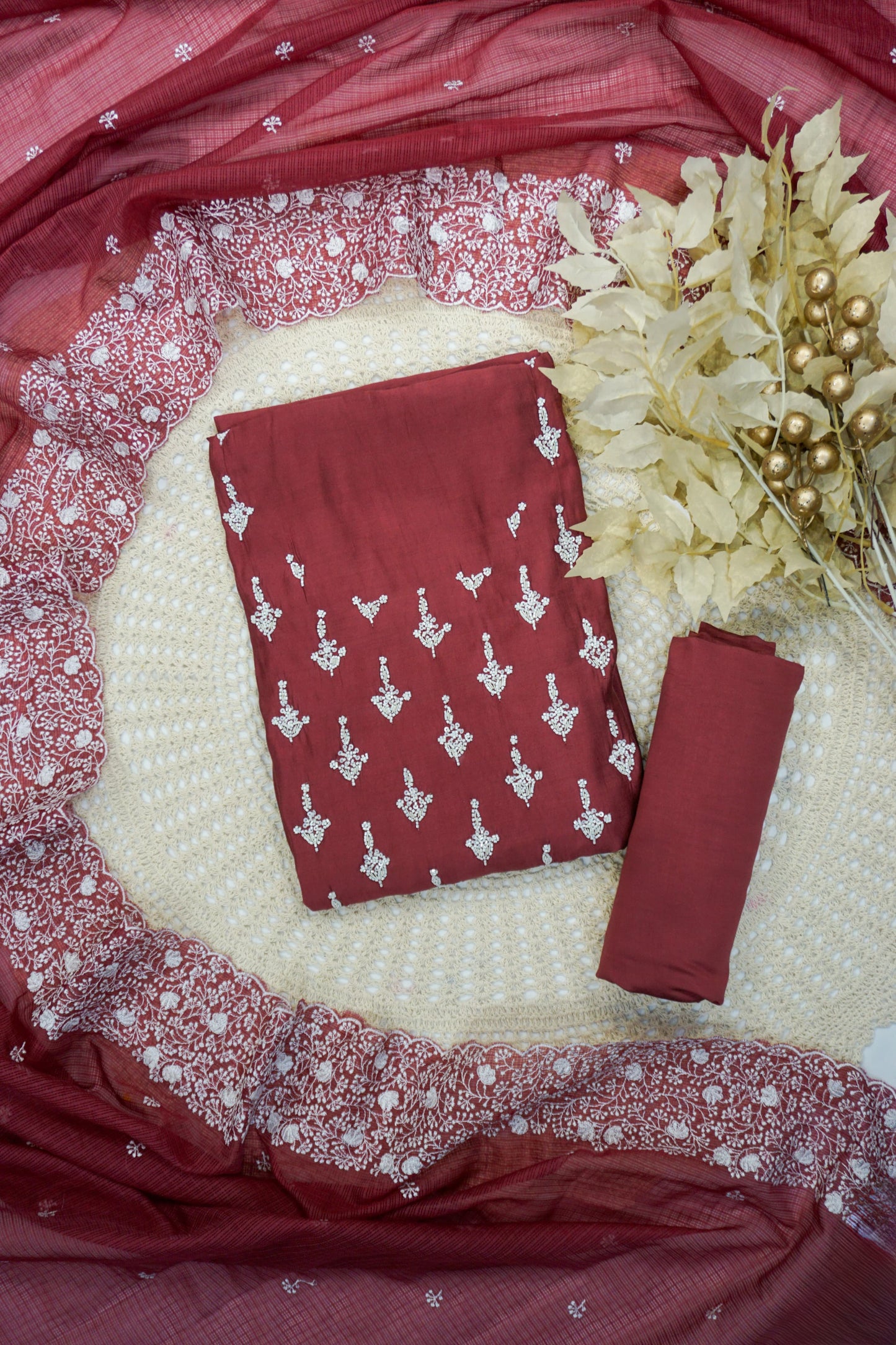 UNSTITCHED SALWAR SET AM128