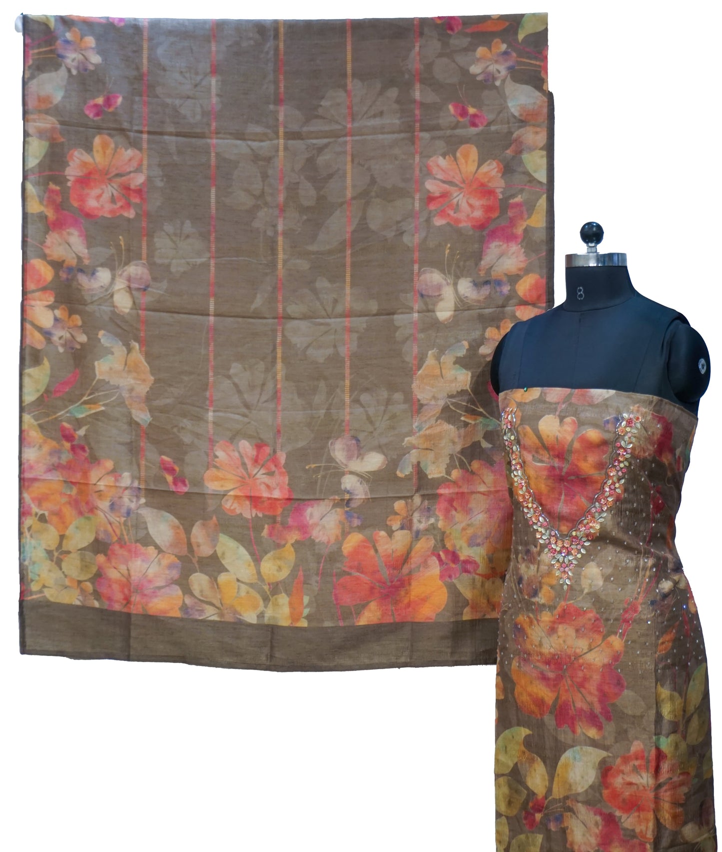 UNSTITCHED SALWAR SET AM136