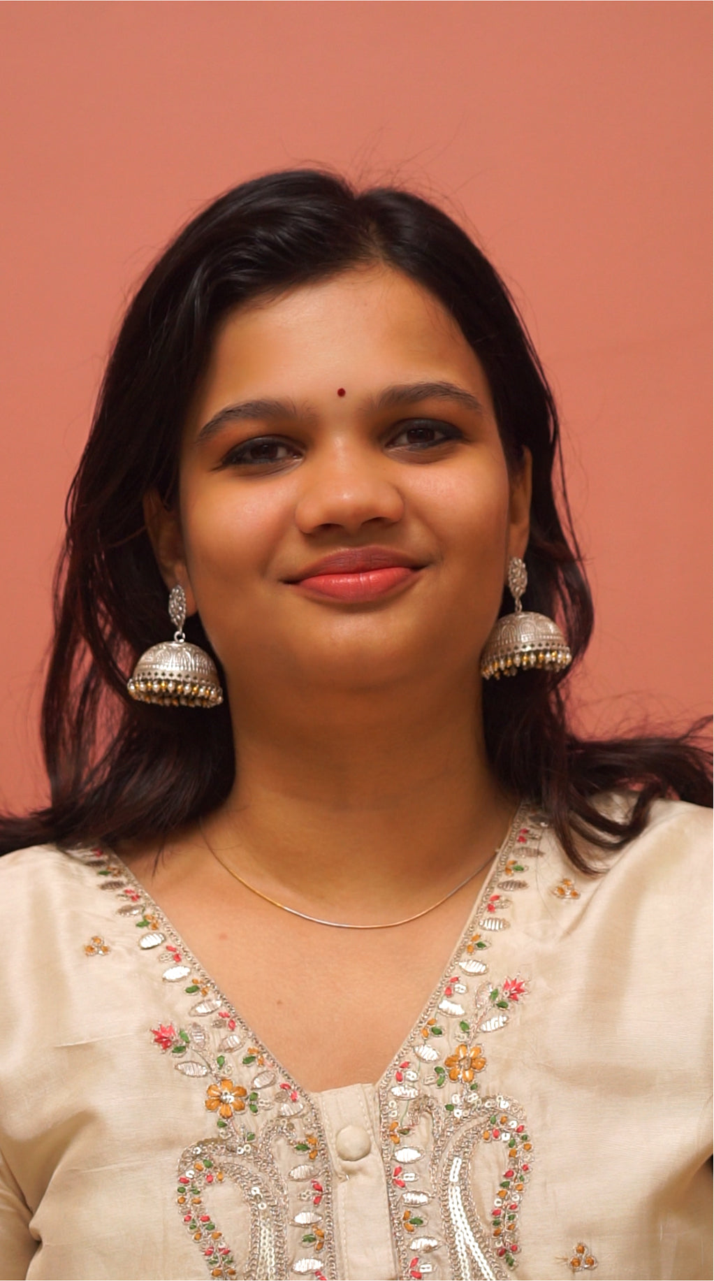 Traditional Silver Dome Jhumka Earrings [NS02]