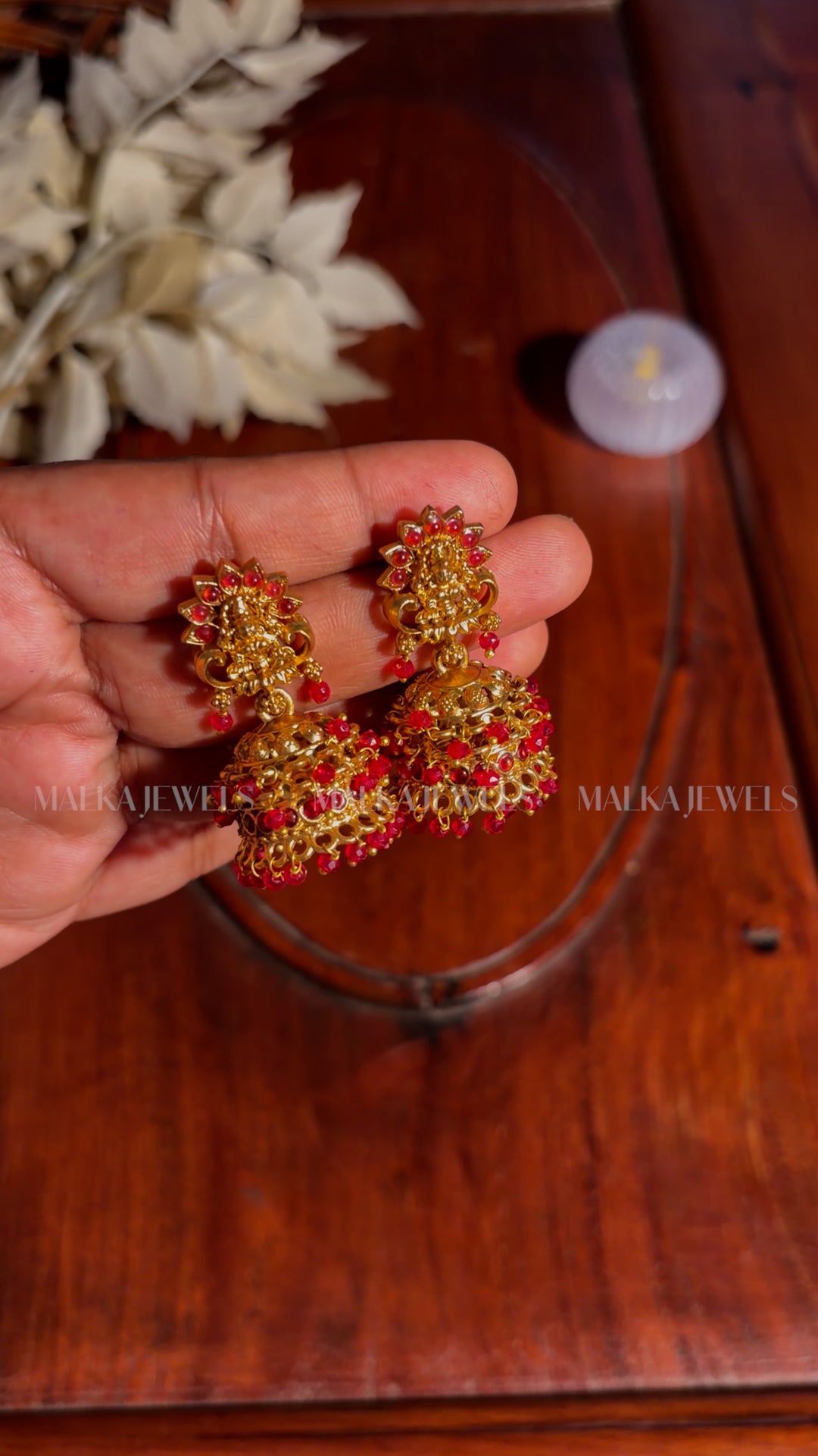 Elegant Temple Jhumka Earrings – Traditional Ethnic Jewellery [MK12]