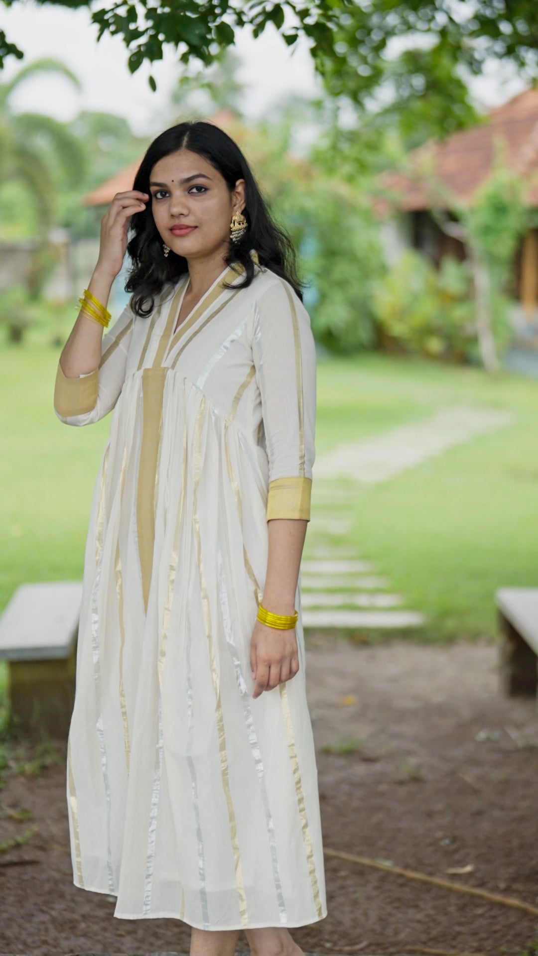 Elegant Premium Cotton A-Line Kurti [KR4]