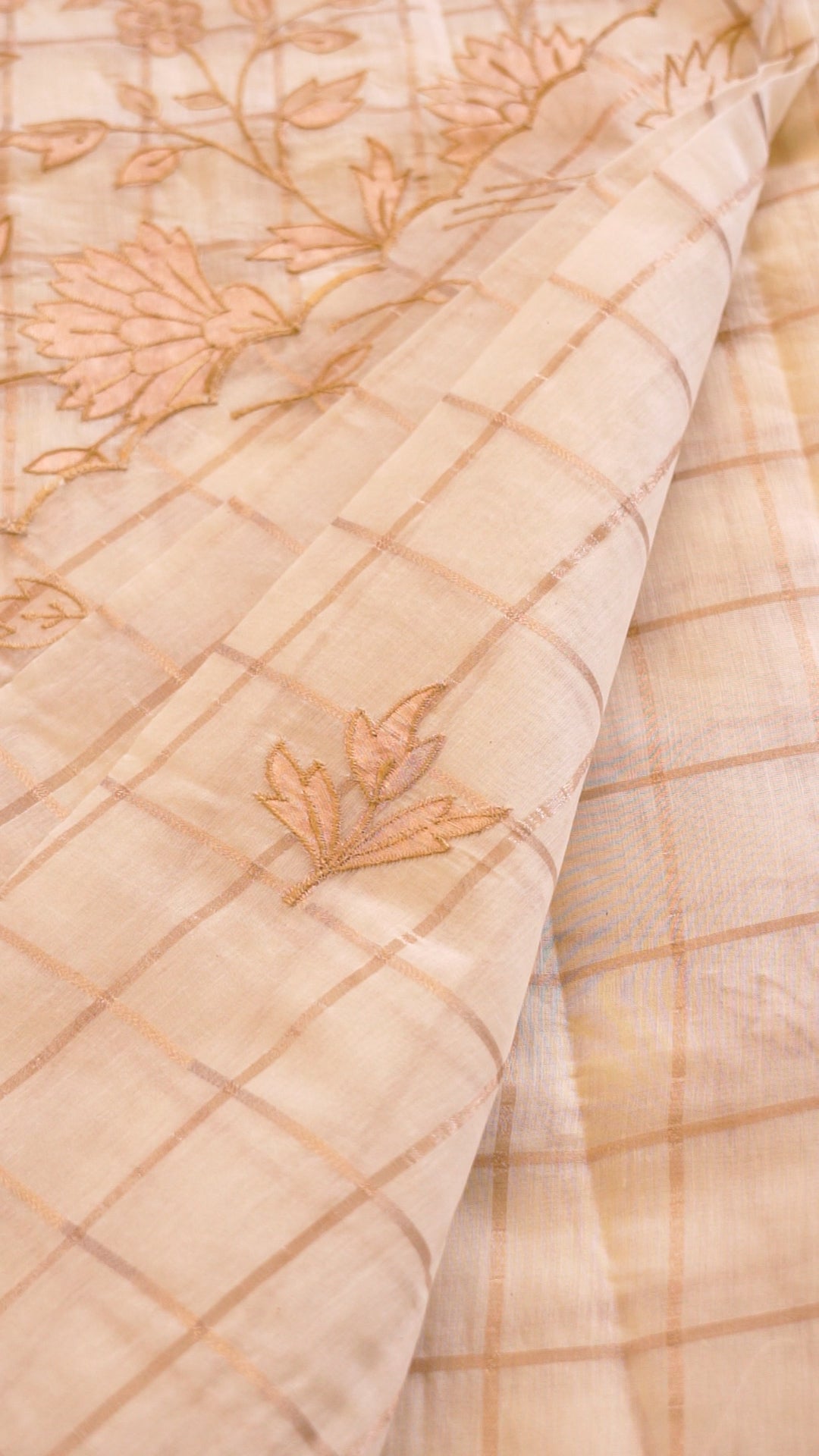 Elegant Floral Embroidered Saree [B07]
