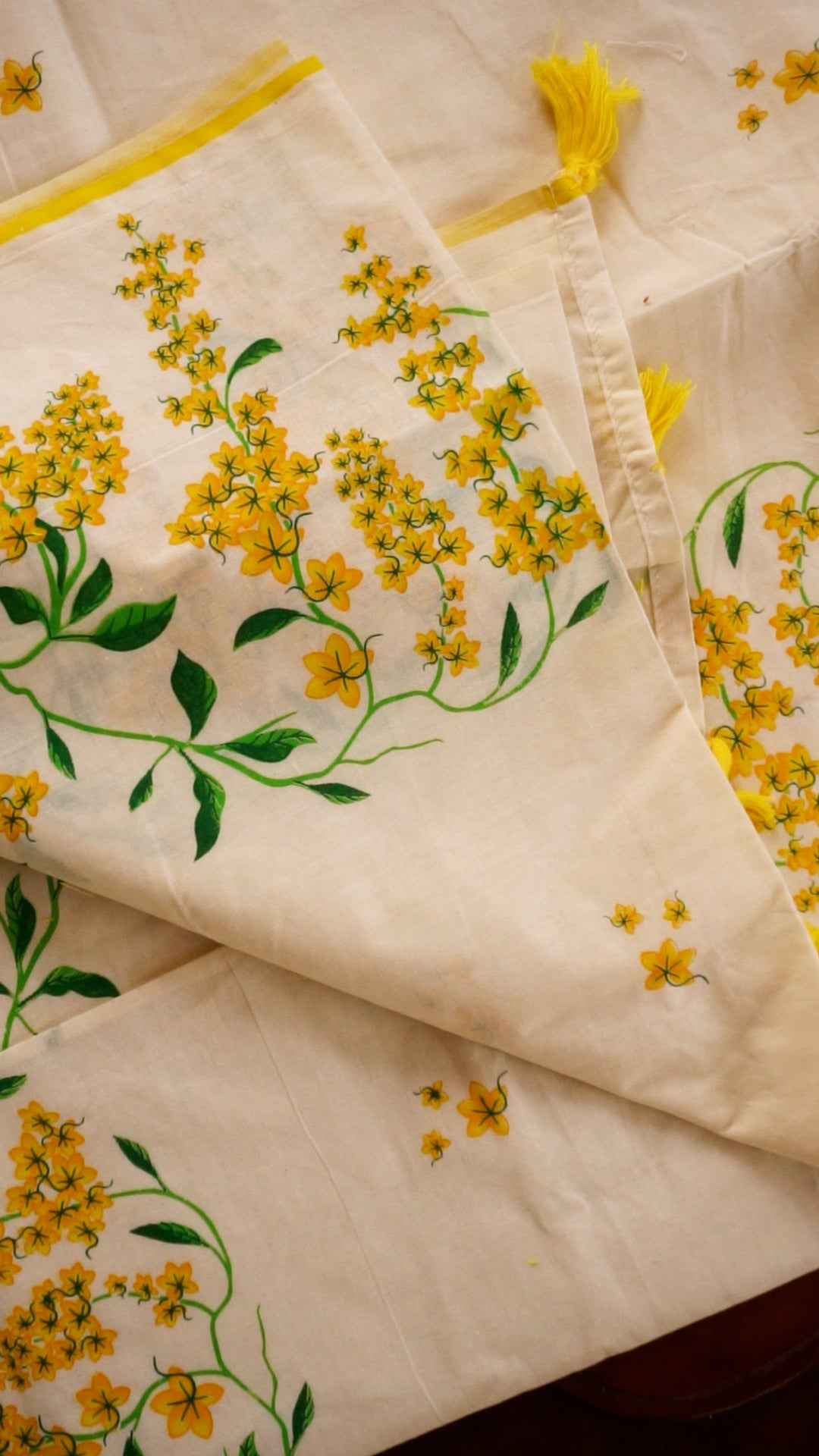 🌼 Vishu Special Konna Bloom Saree [FP01]