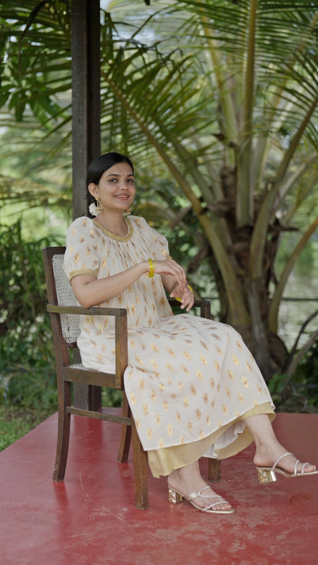 Elegant Onam Cotton Kurthi – Festive Grace in Every Thread [KR7]