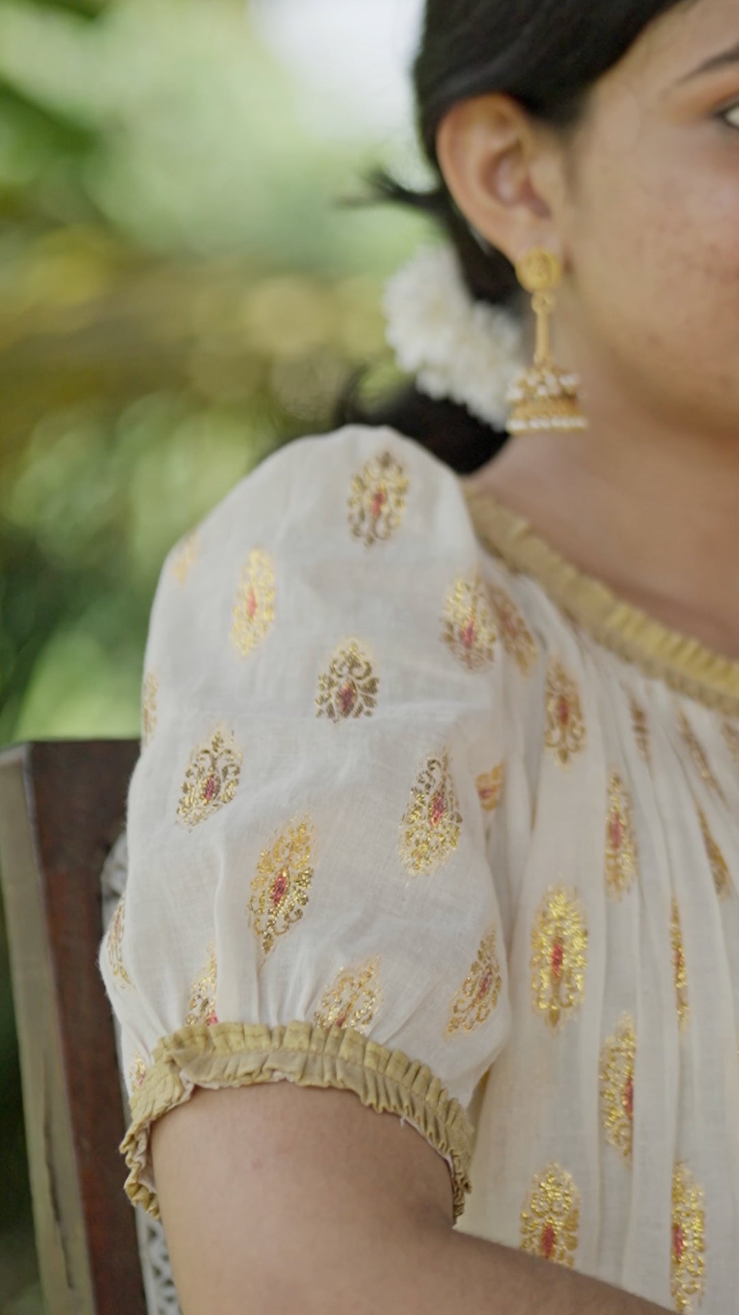 Elegant Onam Cotton Kurthi – Festive Grace in Every Thread [KR7]