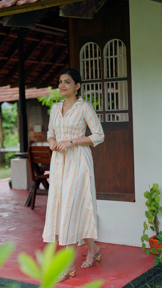 Pastel Stripe Cotton Kurthi – Soft Elegance for Every Occasion [RK10]