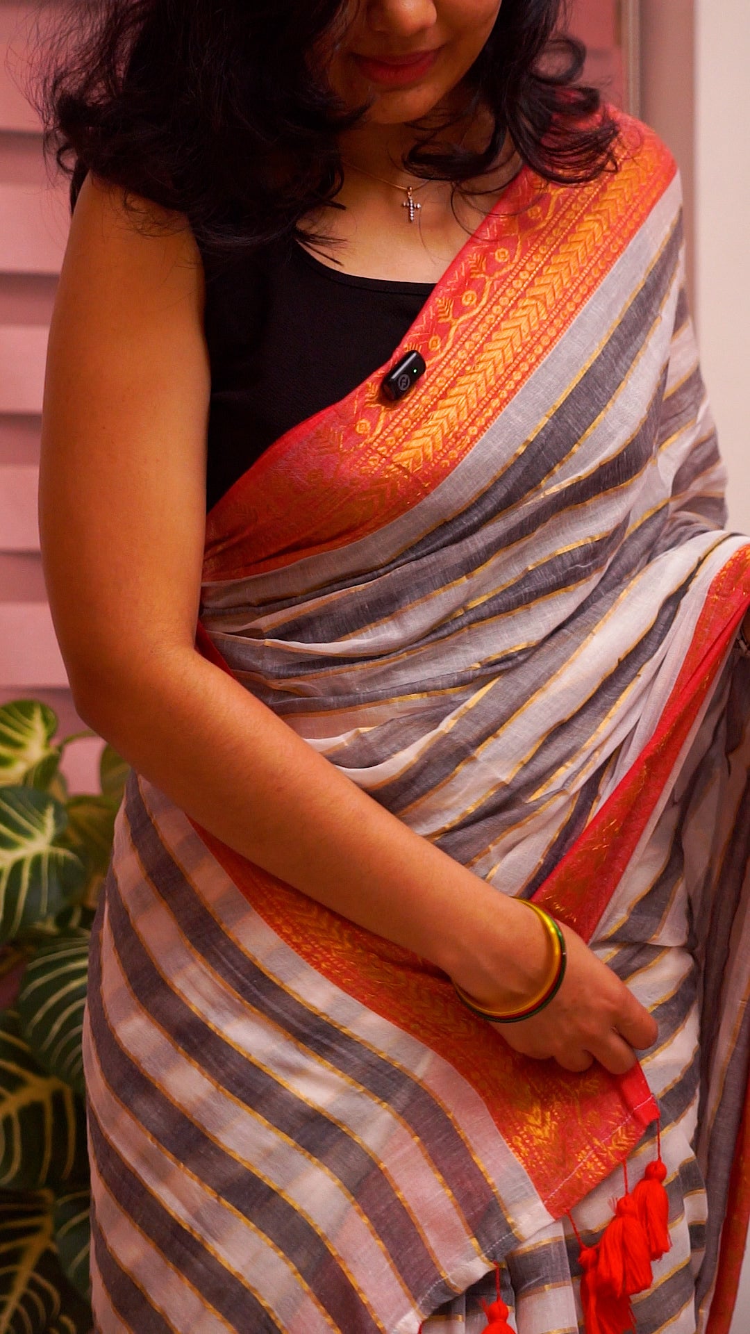 Traditional Kerala Mul Cotton Saree with Classic Kasavu Border [MC002]