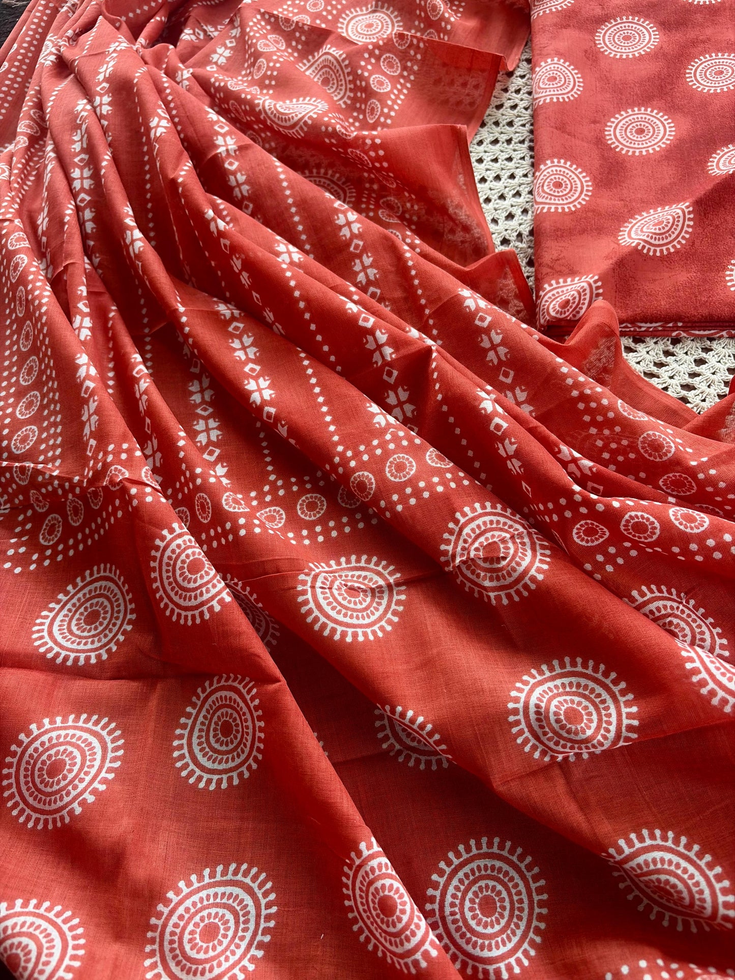Premium Cotton Unstitched Salwar Set [GUE194]