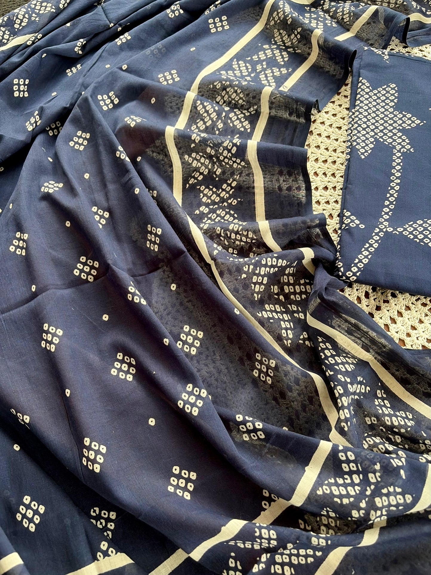 Premium Cotton Unstitched Salwar Set [GUE193]