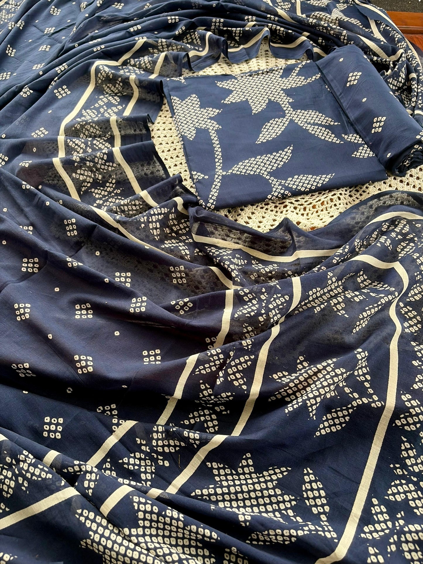Premium Cotton Unstitched Salwar Set [GUE193]