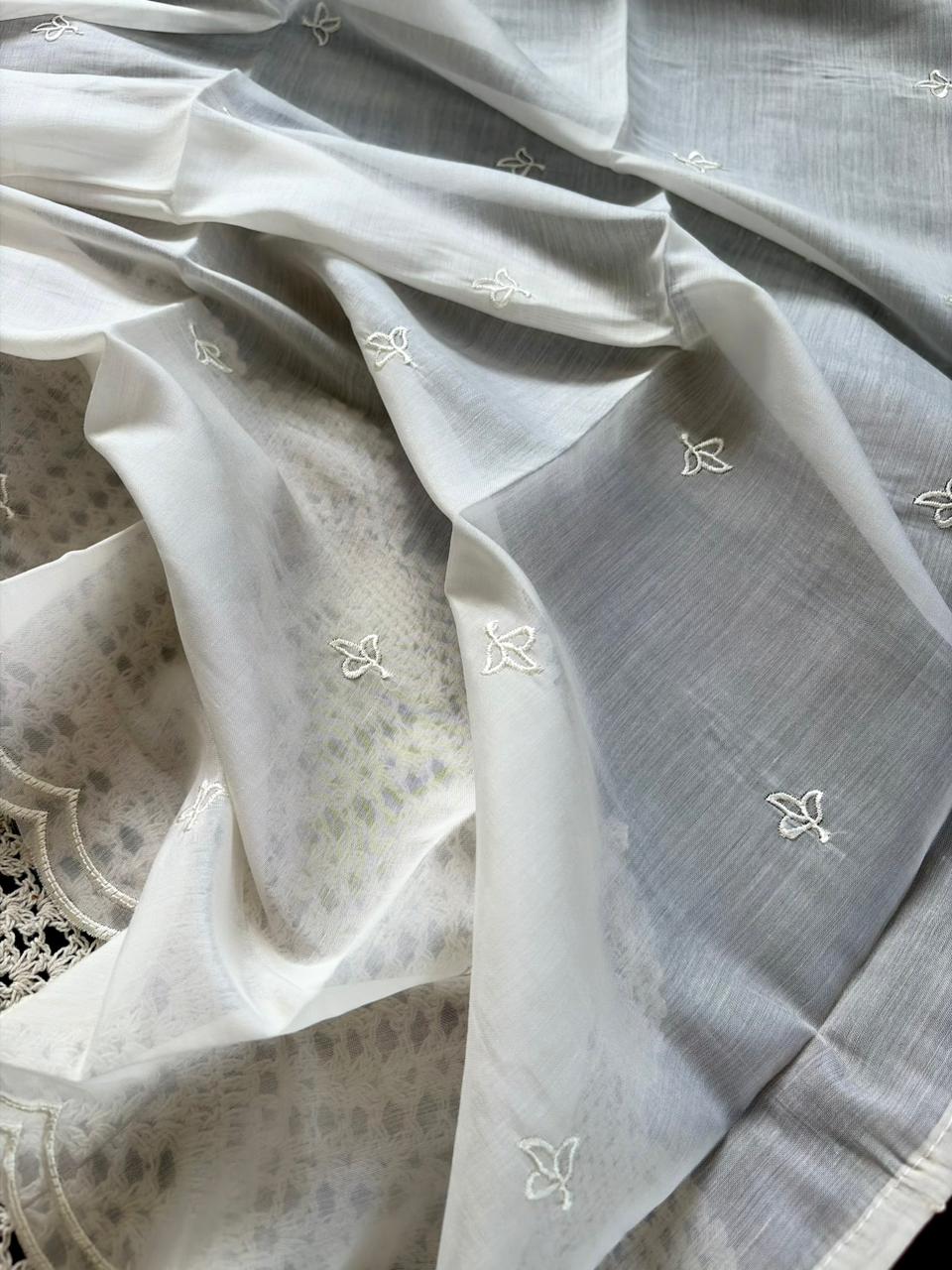 Mul Chanderi Unstitched Salwar Set [GUG12]
