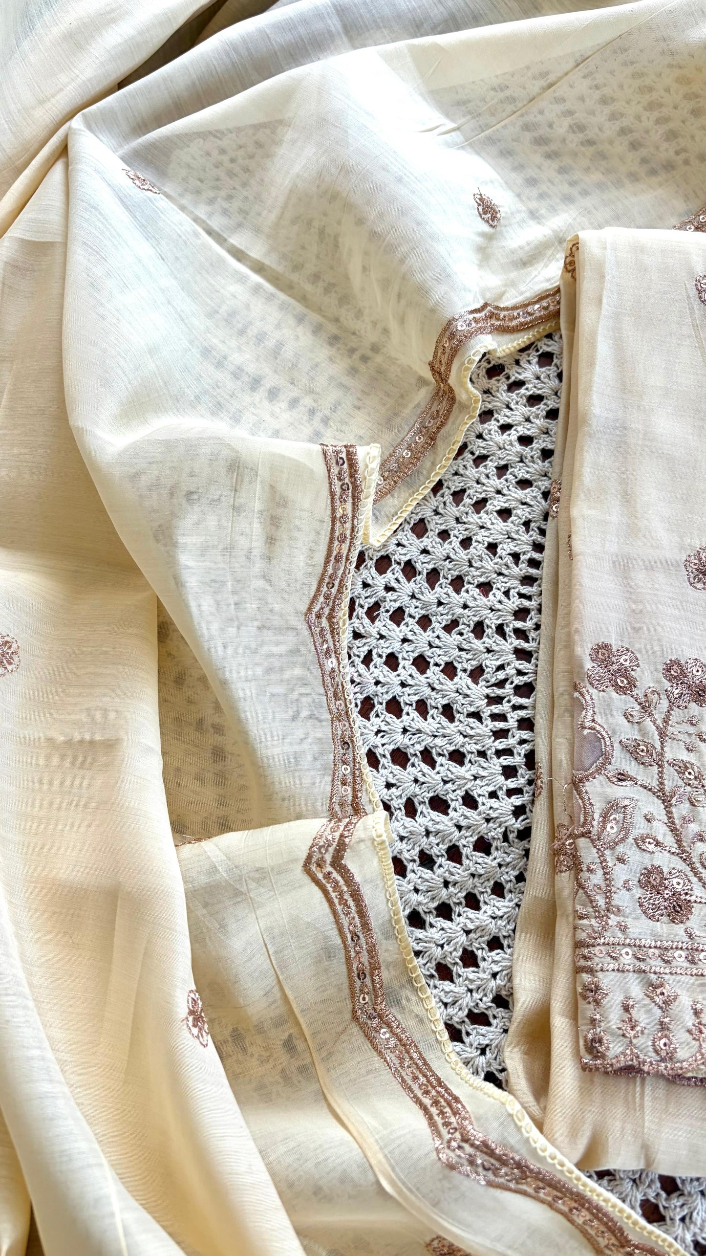 Mul Cotton Unstitched Salwar Set, [GUD443]