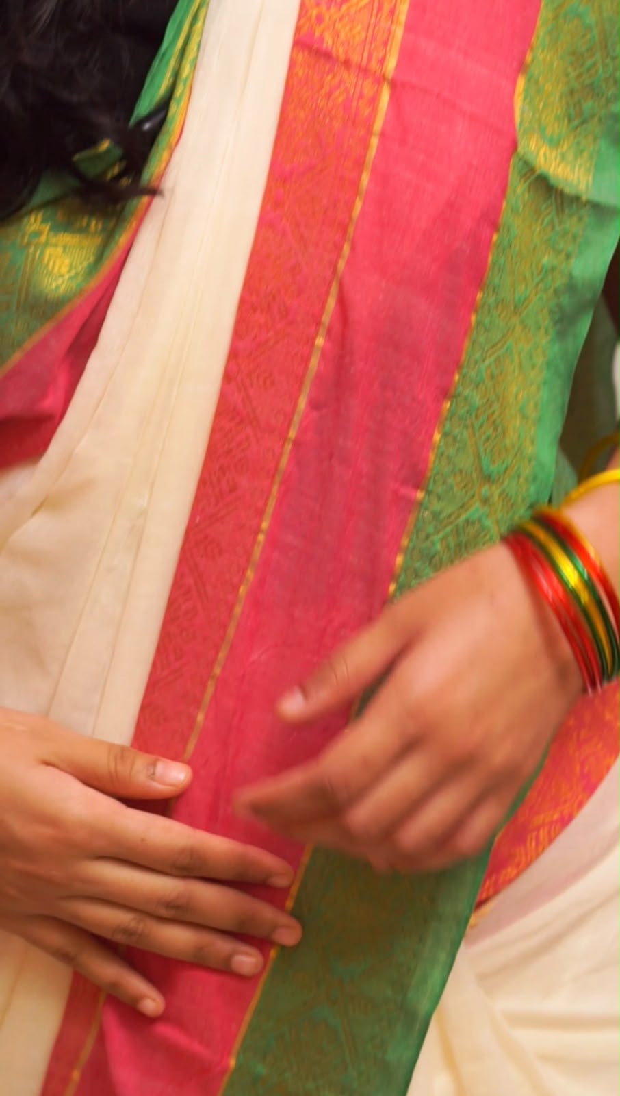 Traditional Kerala Mul Cotton Saree with Classic Kasavu Border [MC18]